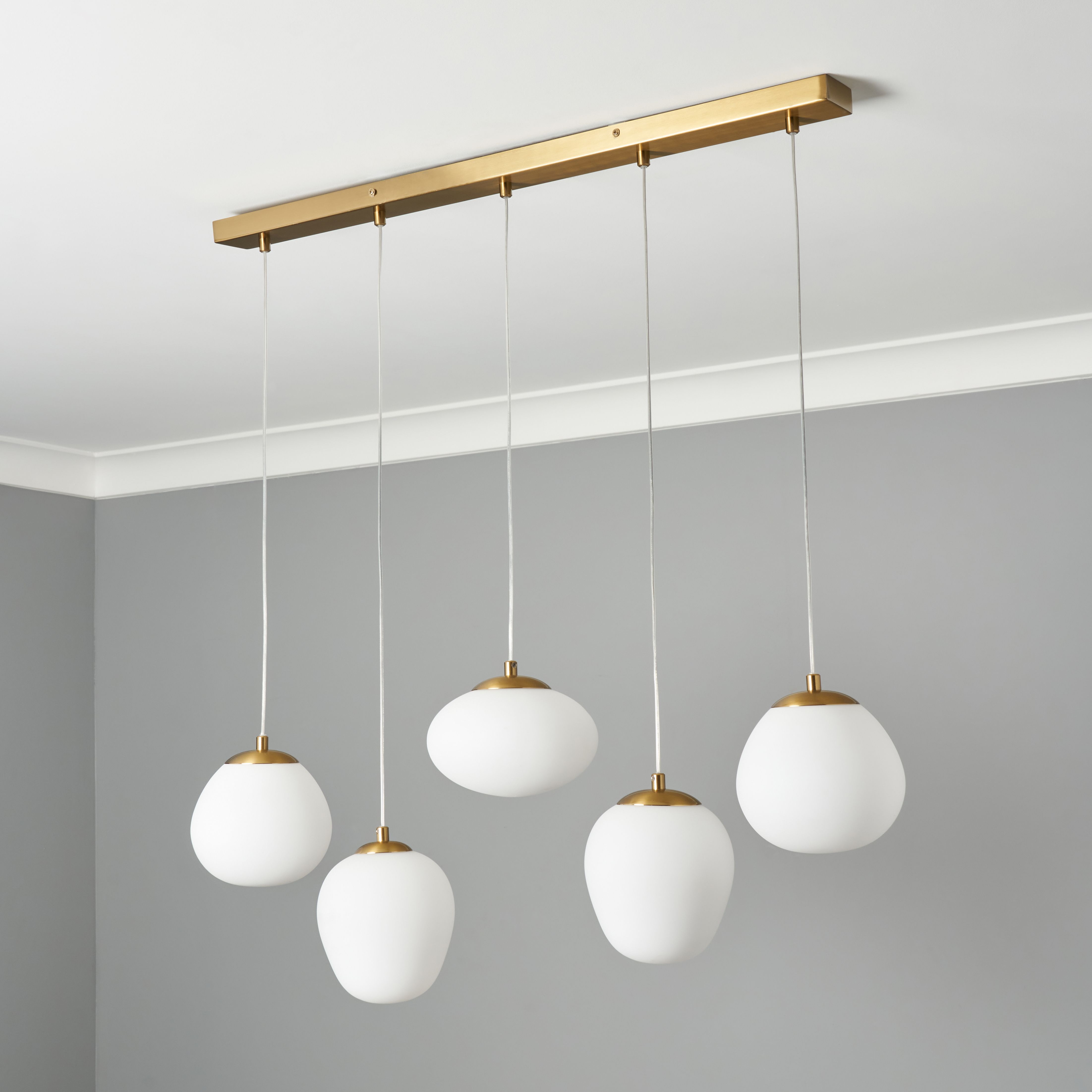 Valle Pebbles 5 Light Diner Pendant