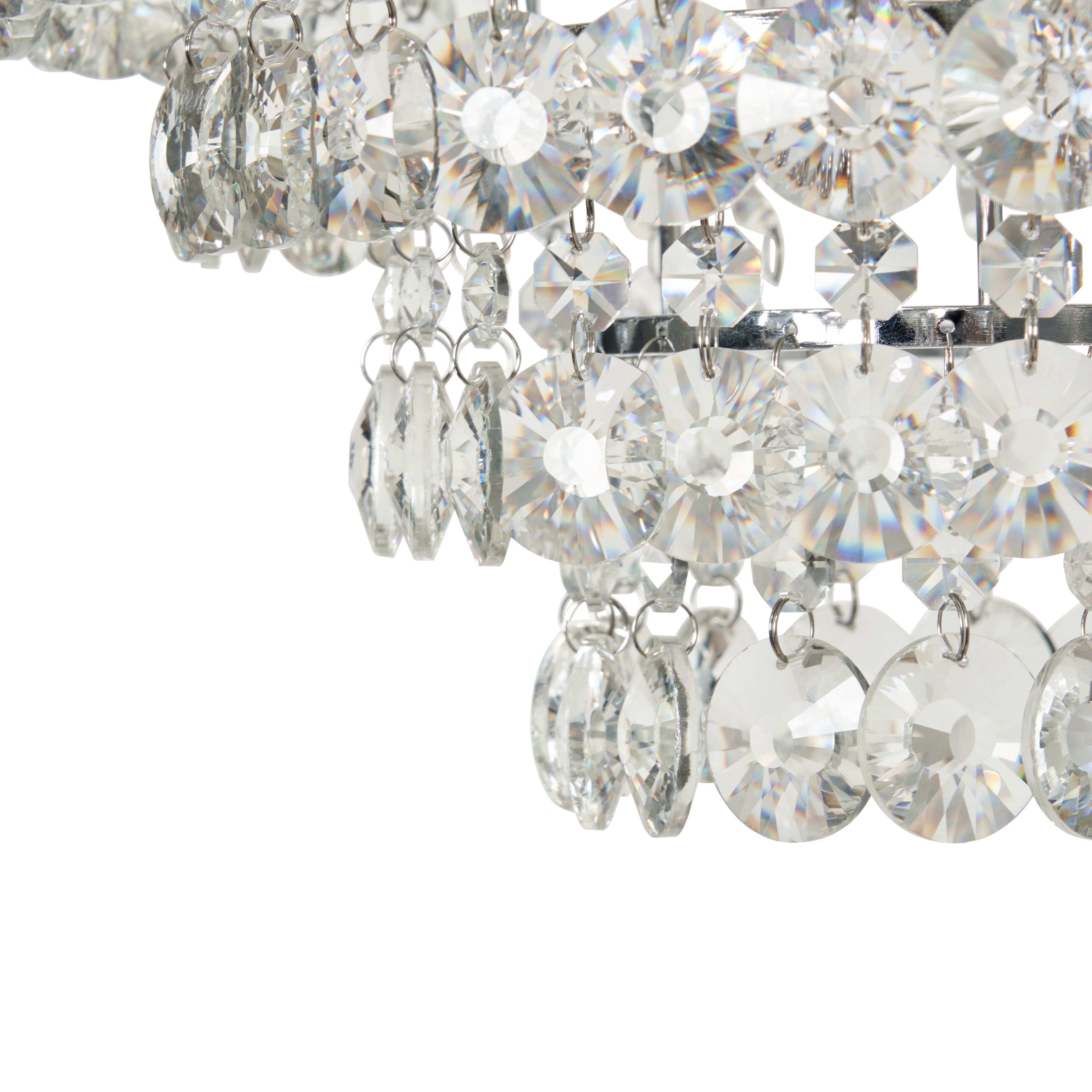 Varese Flush 40cm Ceiling Light - Chrome