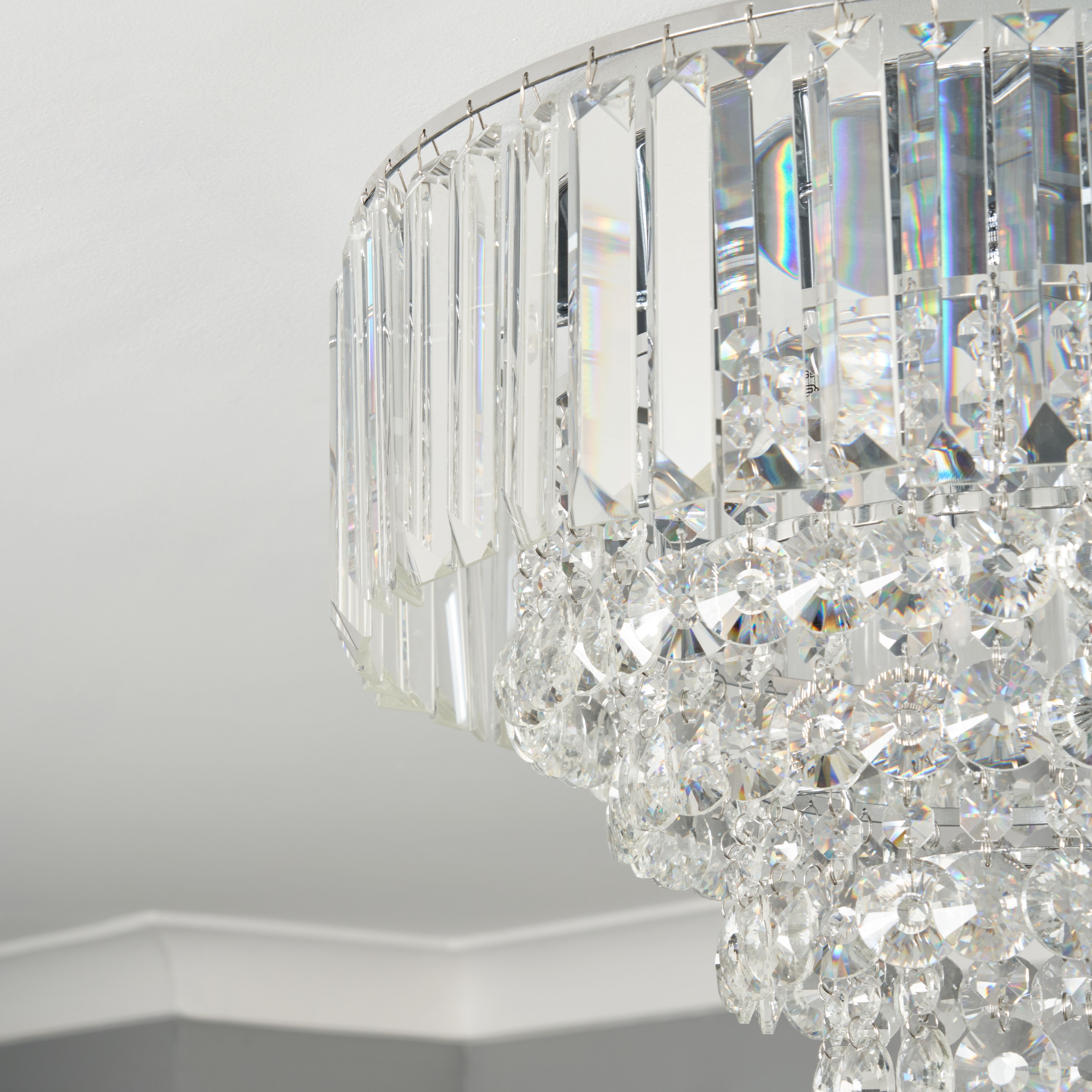 Varese Flush 40cm Ceiling Light - Chrome