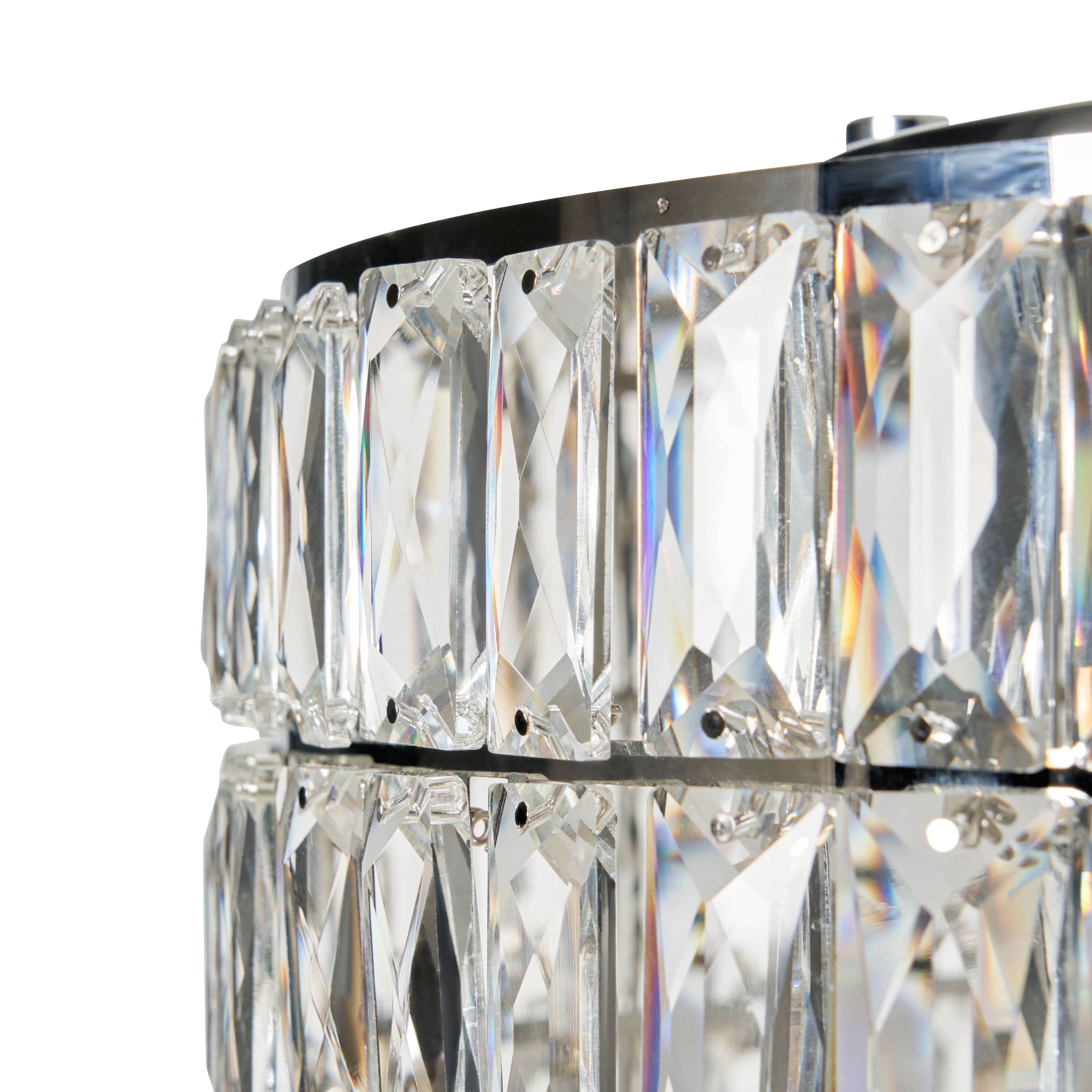 Riero Crystal Pendant - Chrome