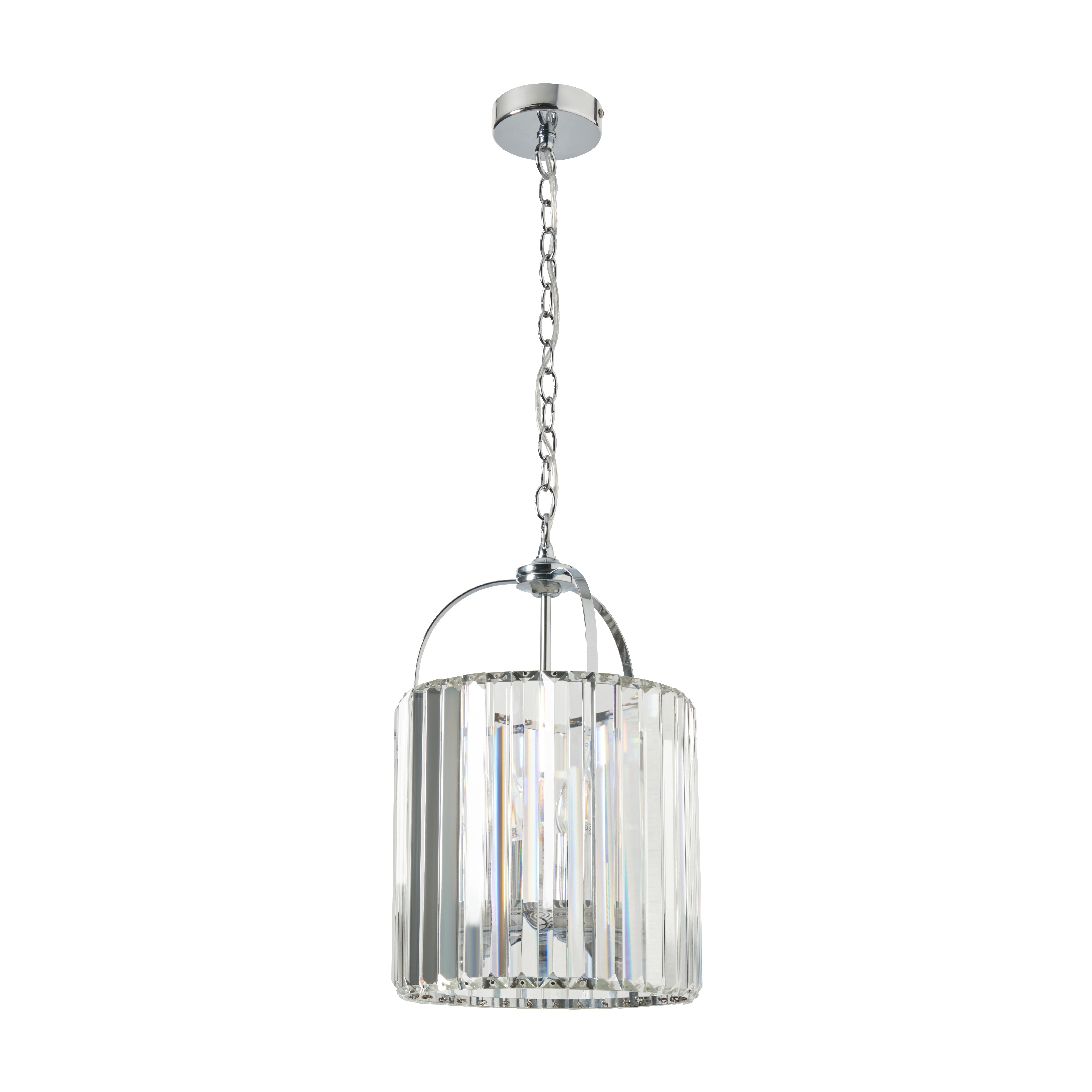 Monte 3 Light Pendant Lamp Chrome - Chrome