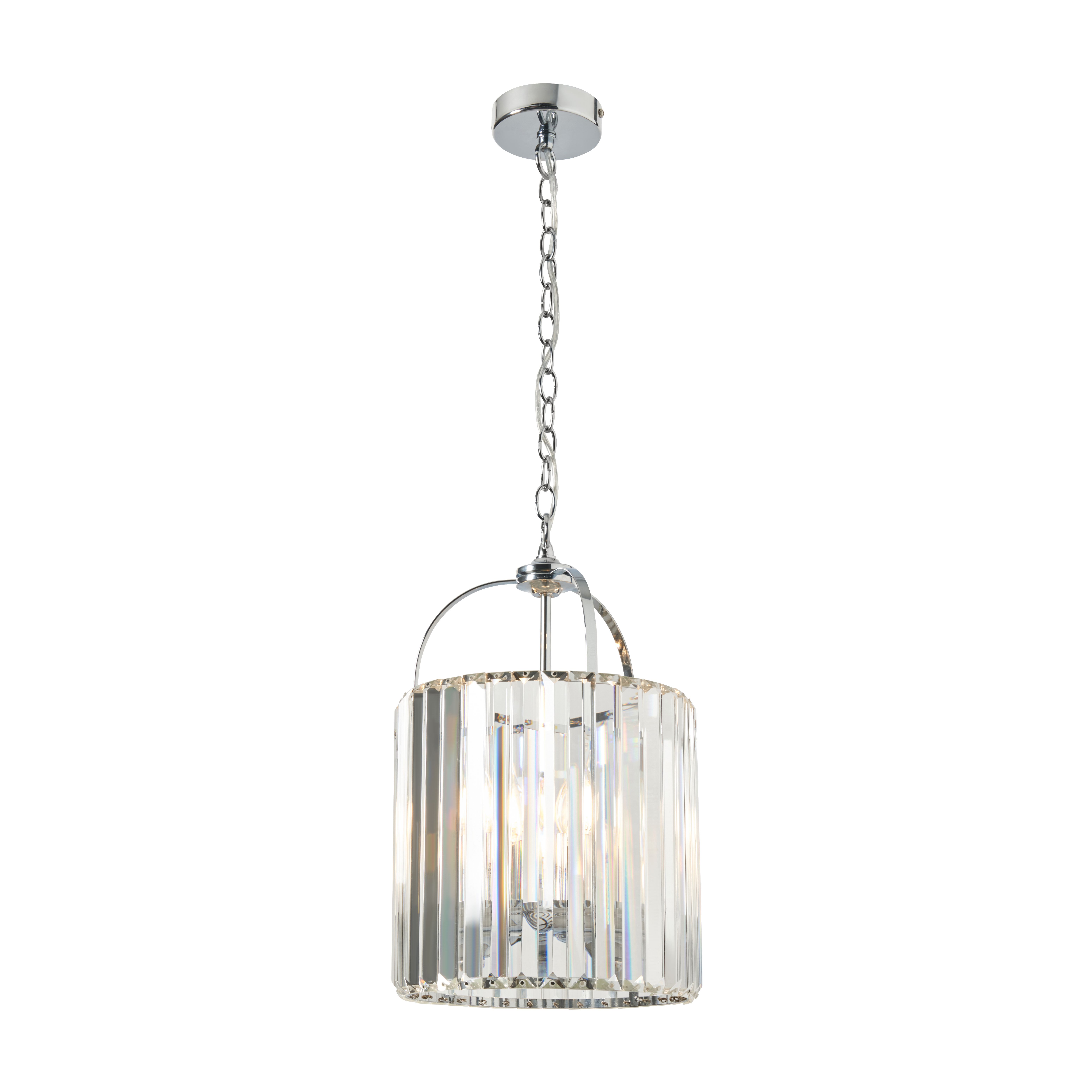 Monte 3 Light Pendant Lamp Chrome - Chrome