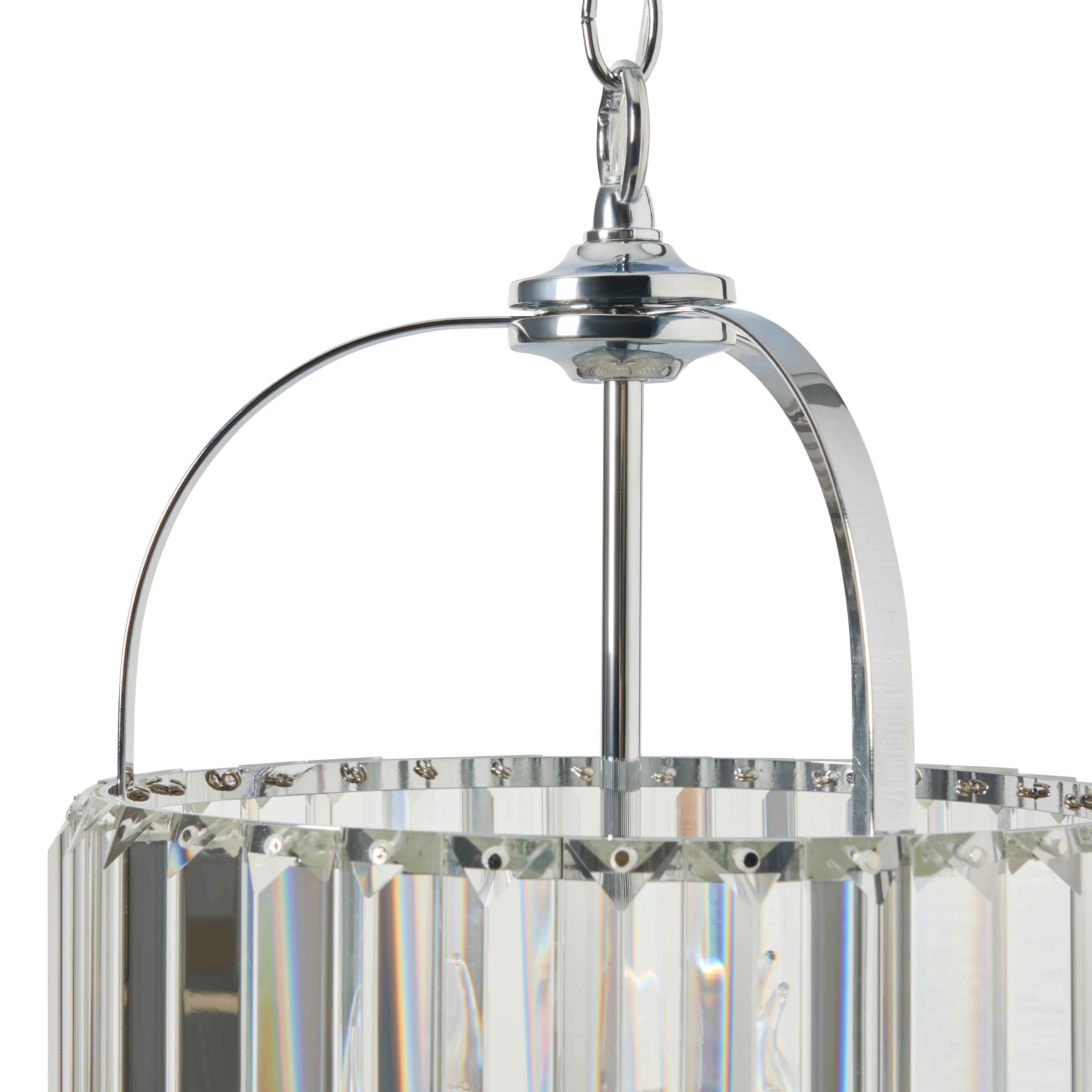 Monte 3 Light Pendant Lamp Chrome - Chrome