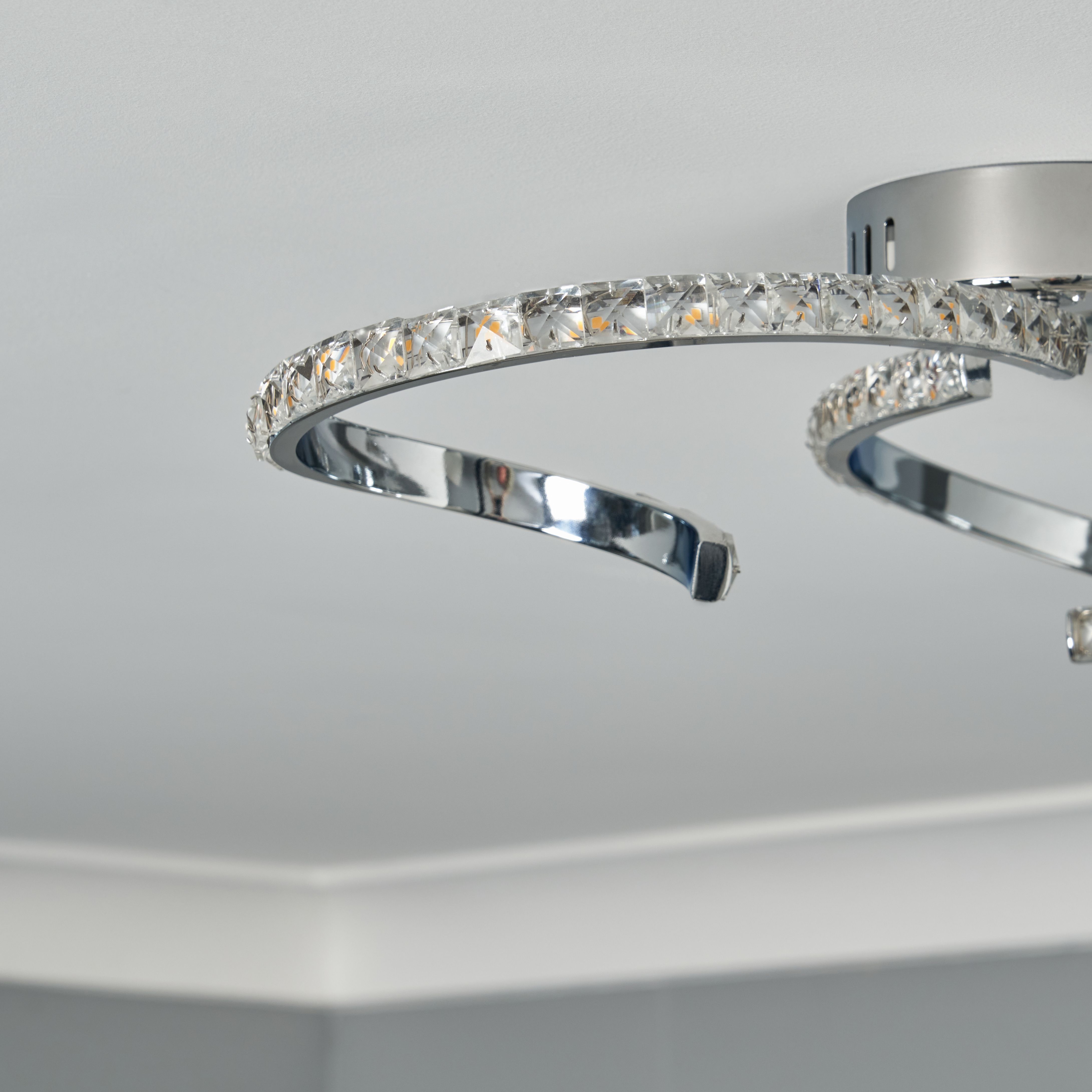 Riolo 3 Light LED Ceiling With Crystals