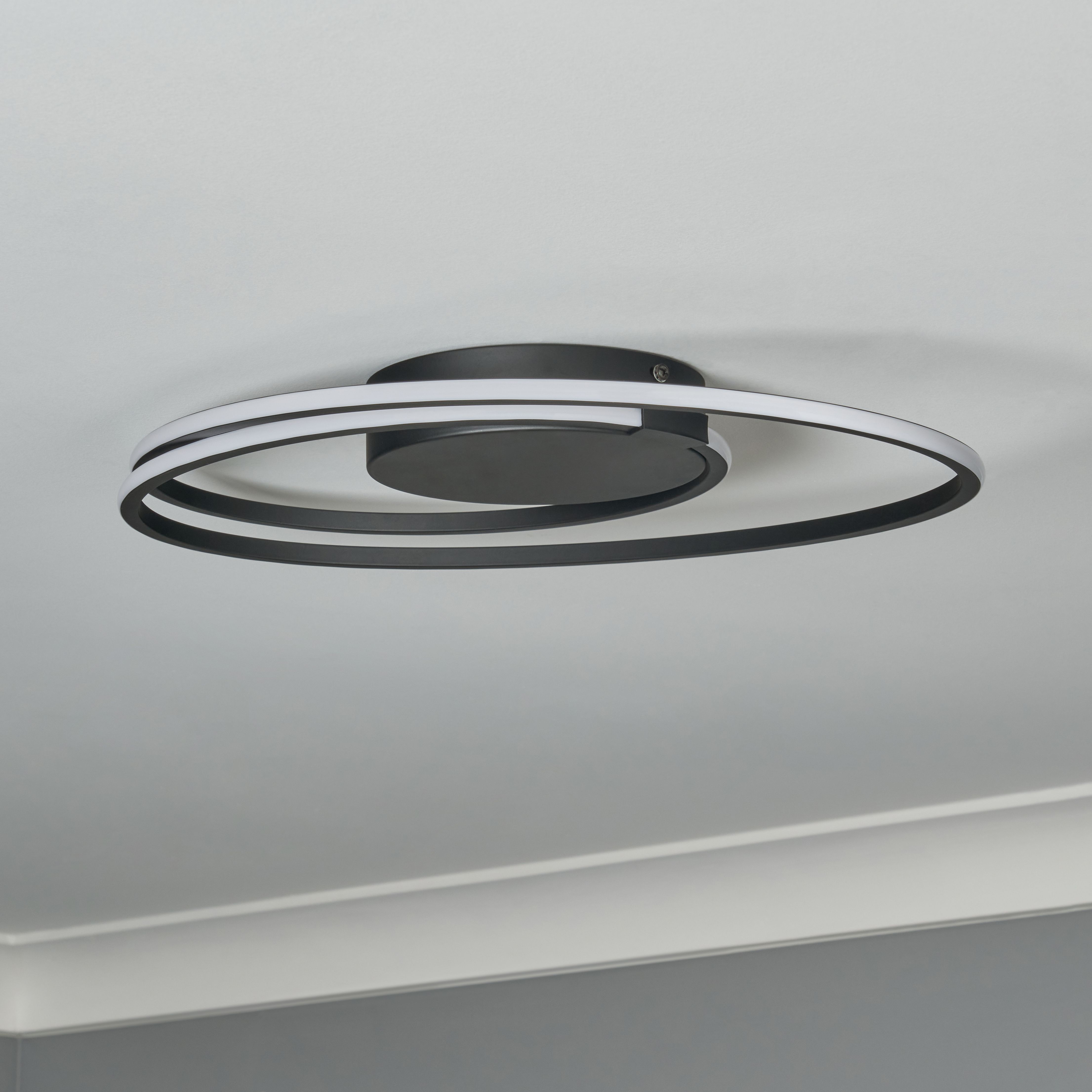 Aspro Ring LED Ceiling LED - Black