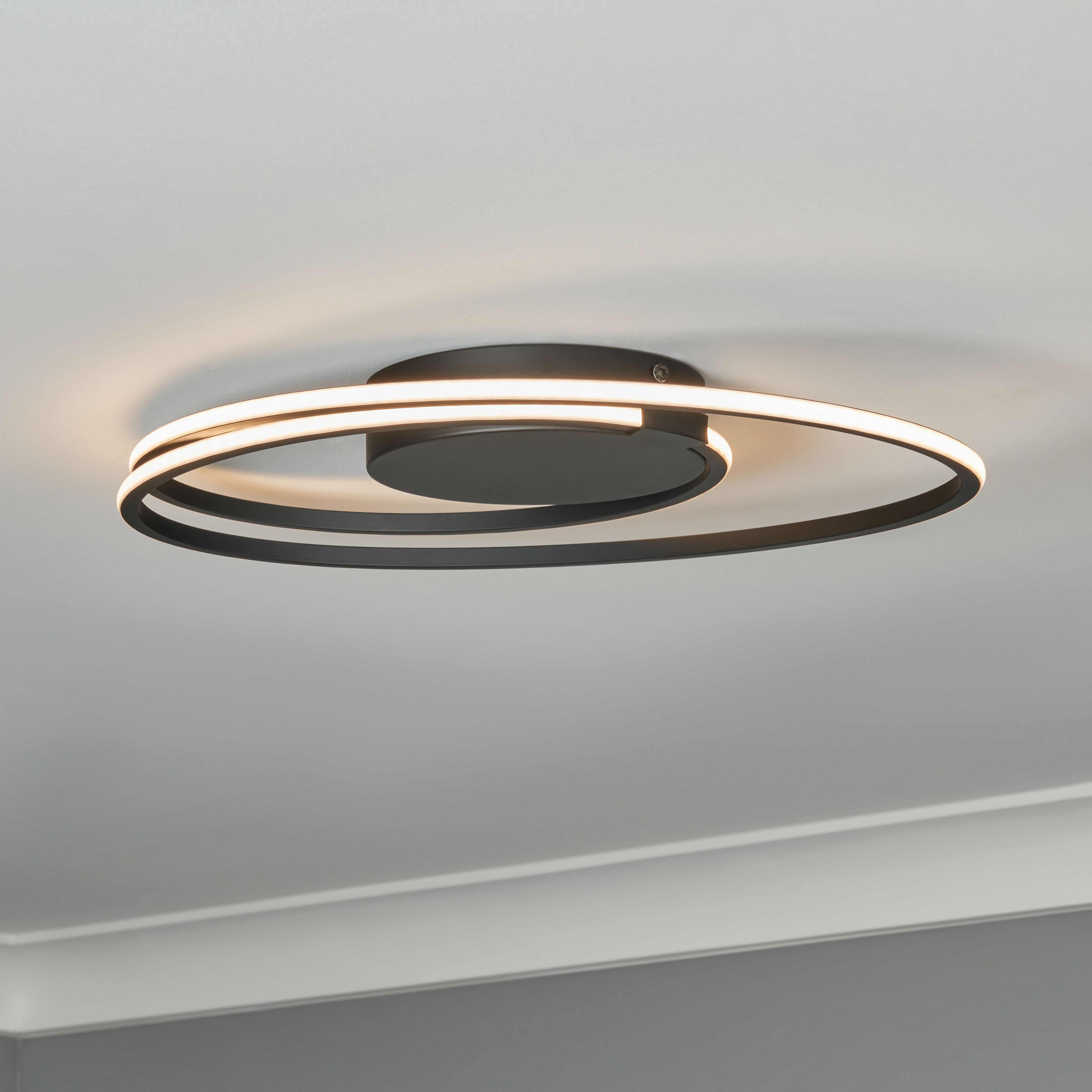 Aspro Ring LED Ceiling LED - Black