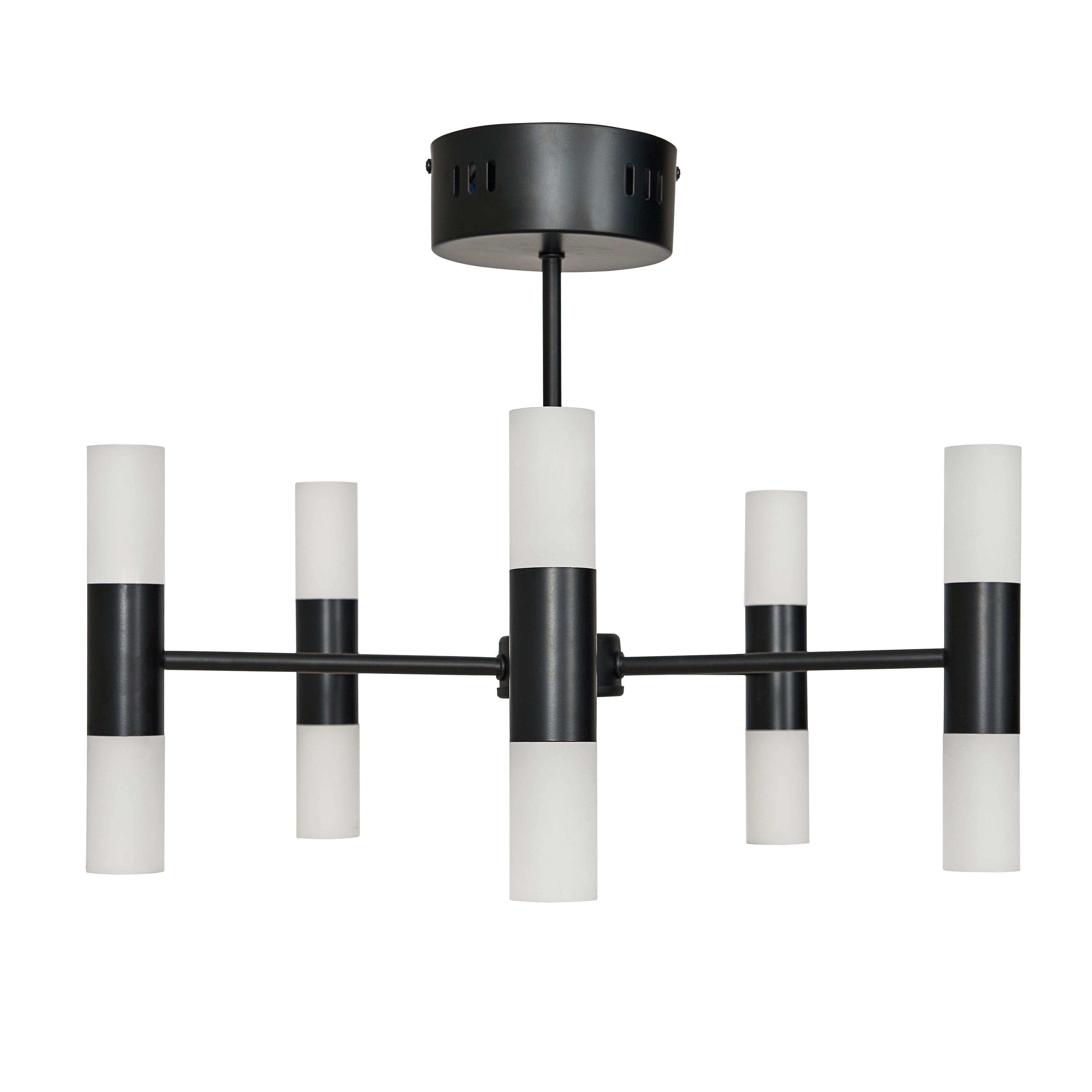 Lois Semi Flush Chandelier 10 Light