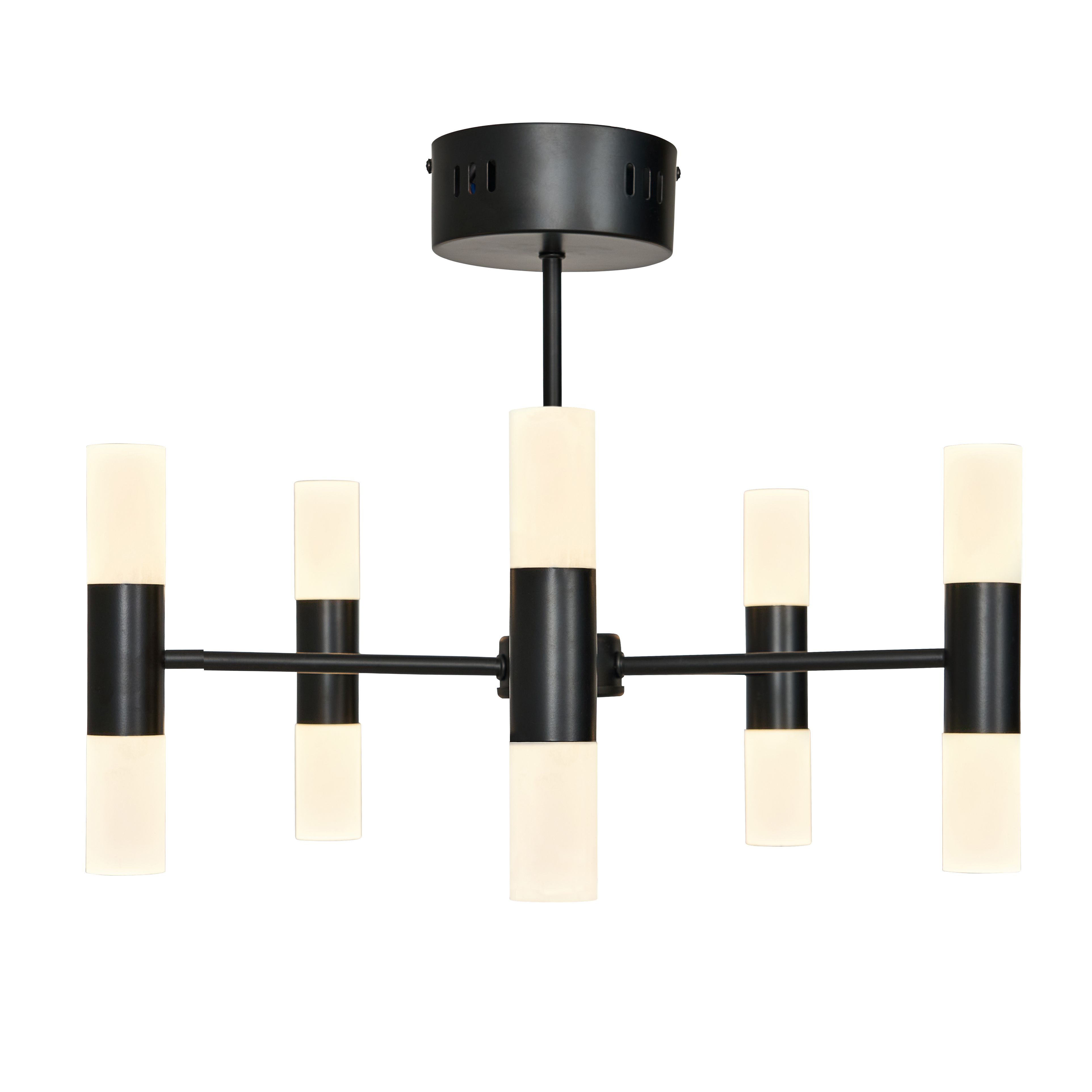 Lois Semi Flush Chandelier 10 Light