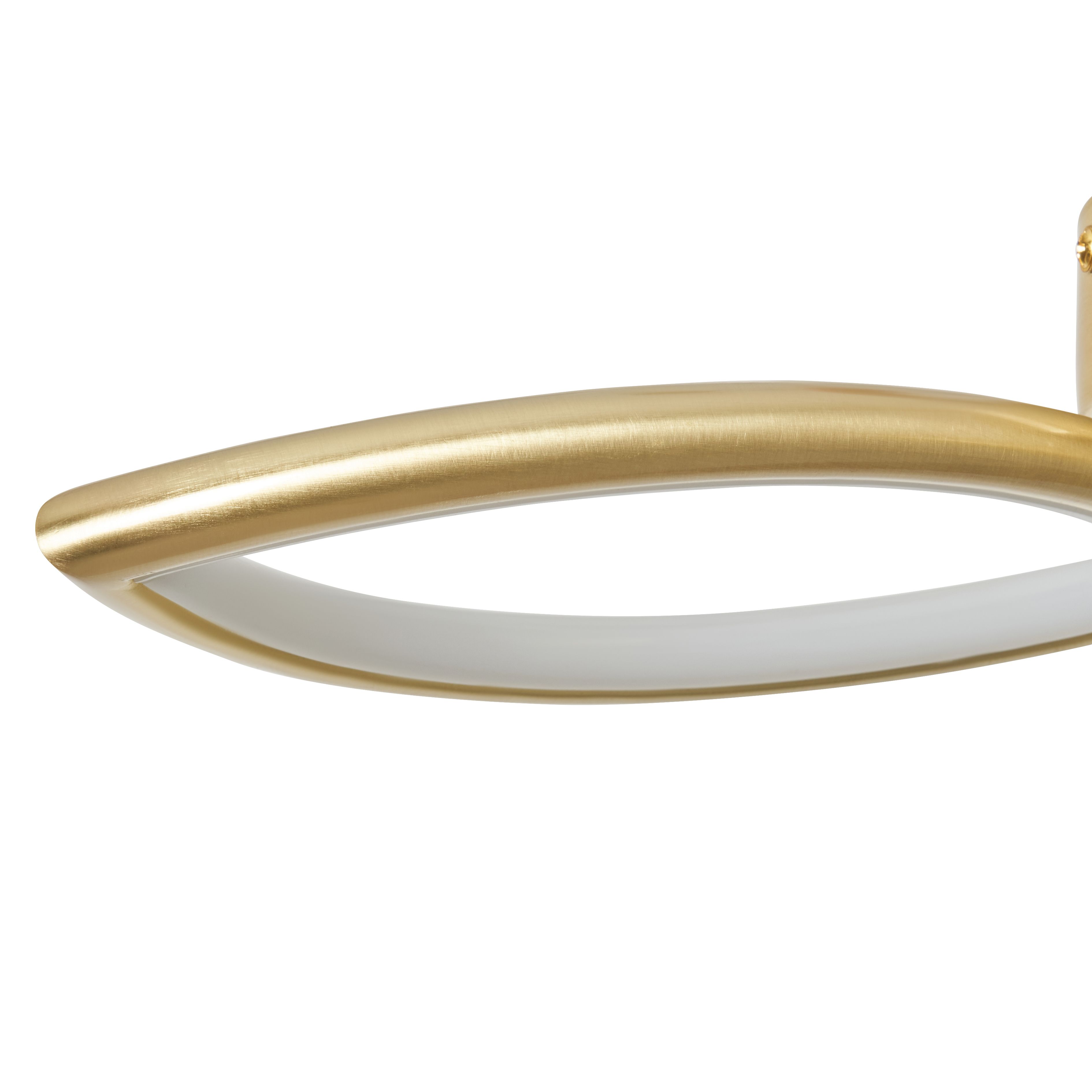 Renza 3 Leaf LED Ceiling Light Satin Brass