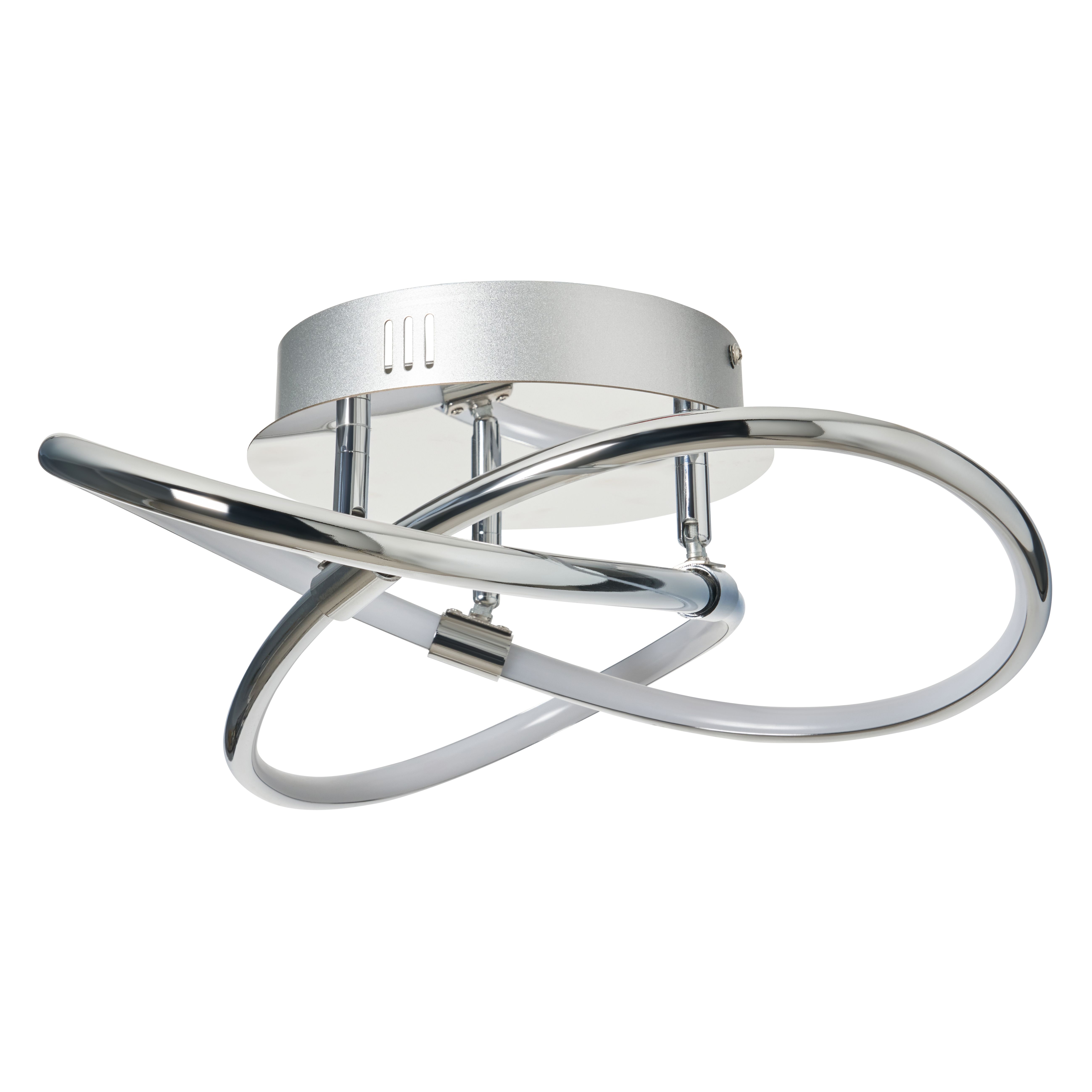 Serio Knotted Shape LED Flush Chrome