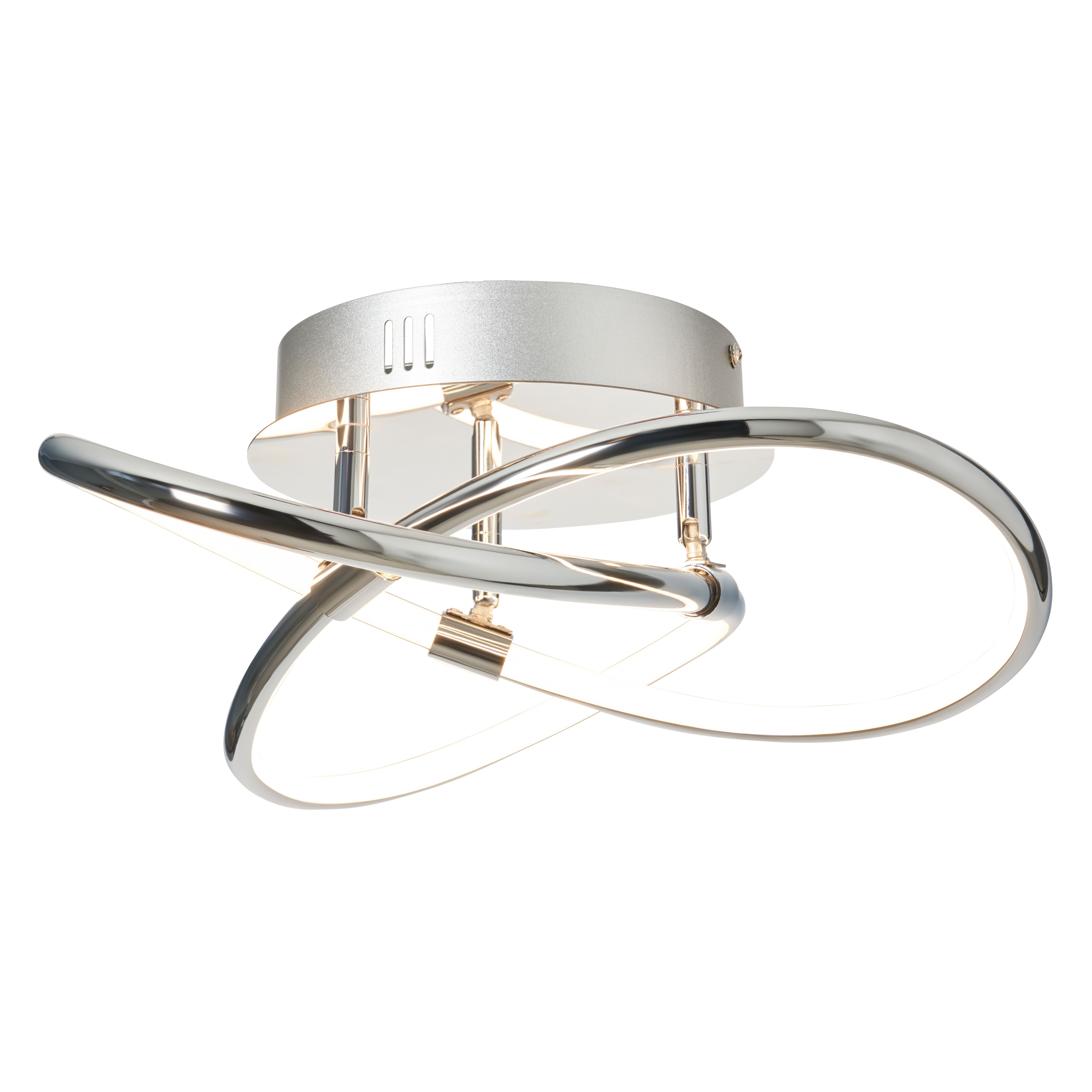 Serio Knotted Shape LED Flush Chrome