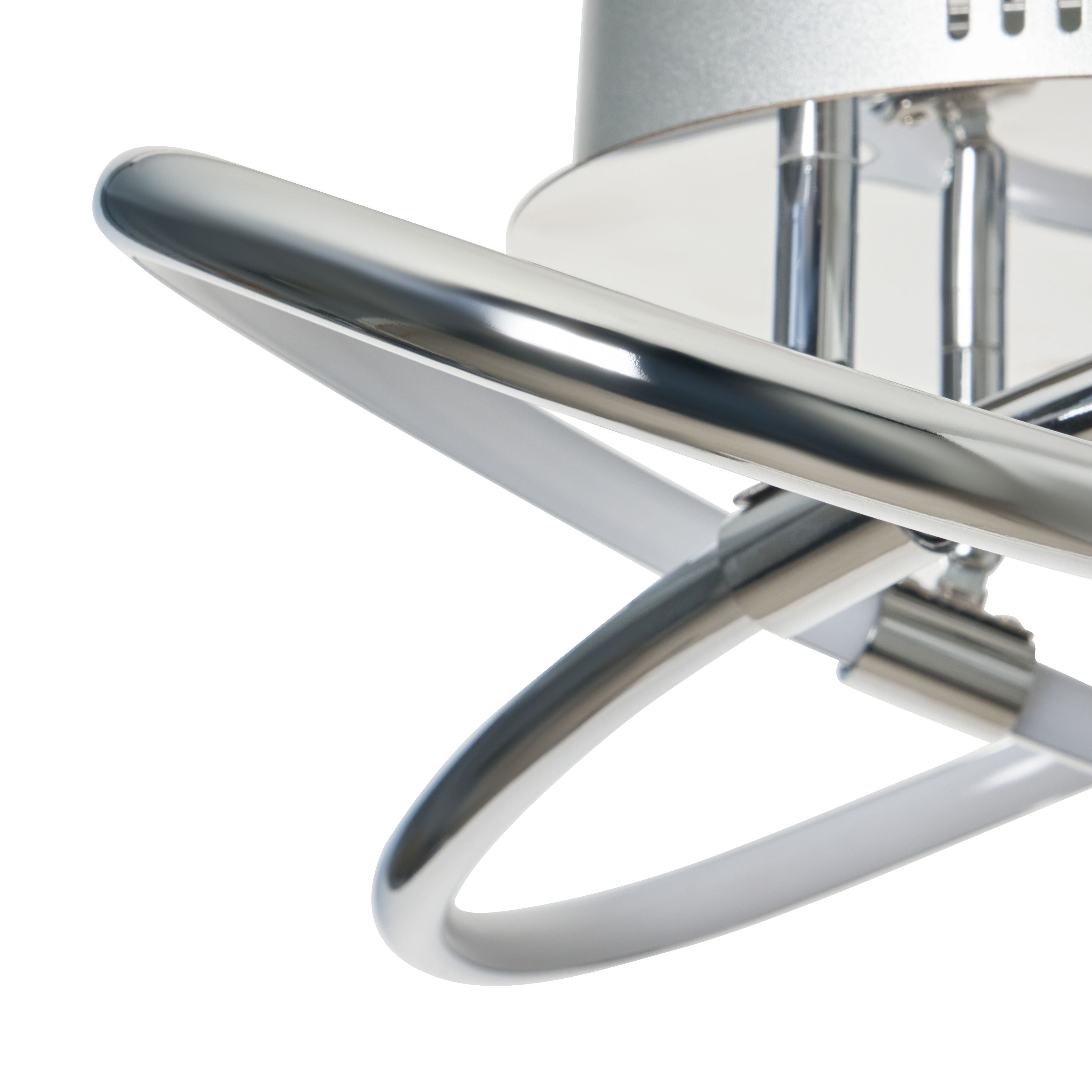 Serio Knotted Shape LED Flush Chrome
