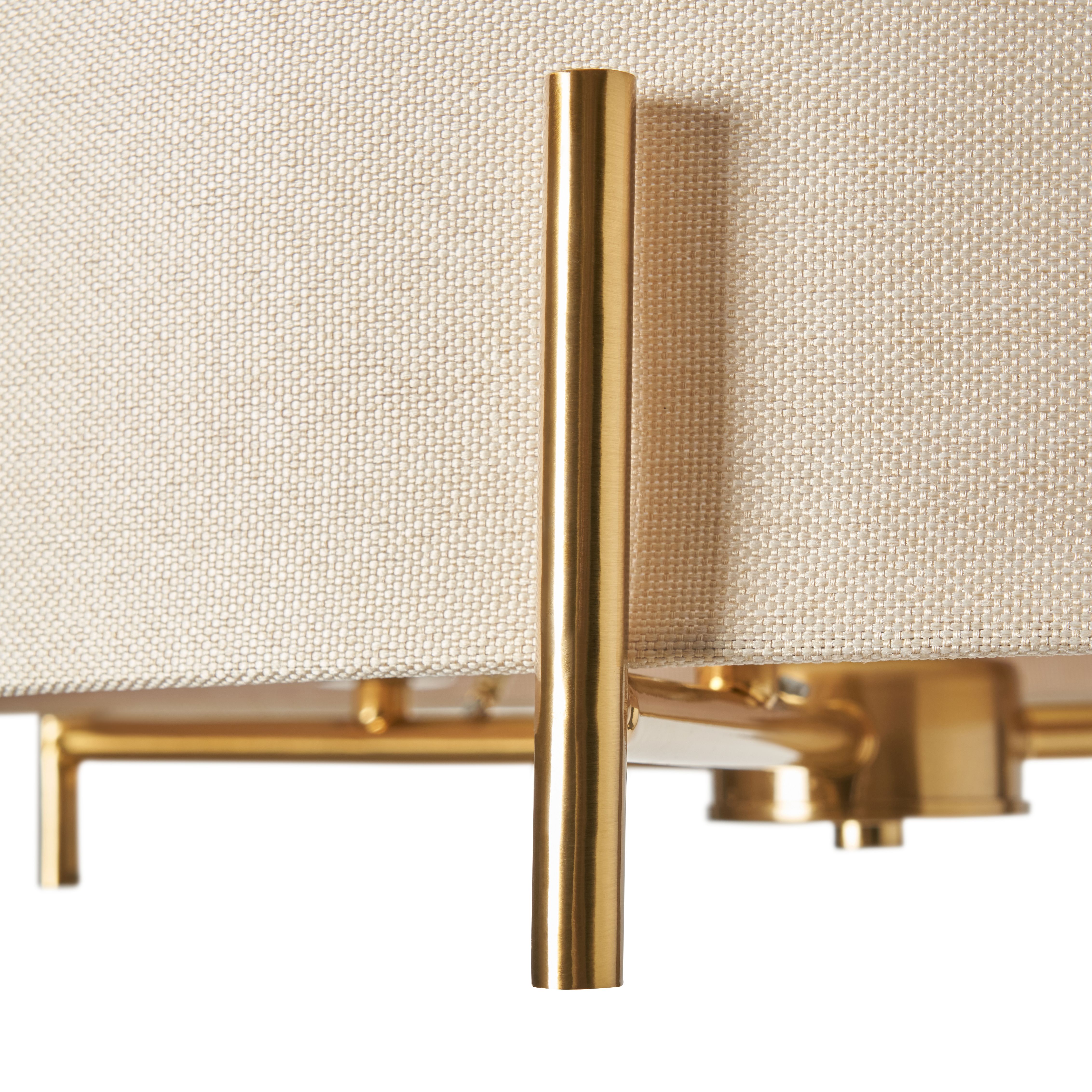 Bara Metal Tripod Ceiling Light - Satin Brass