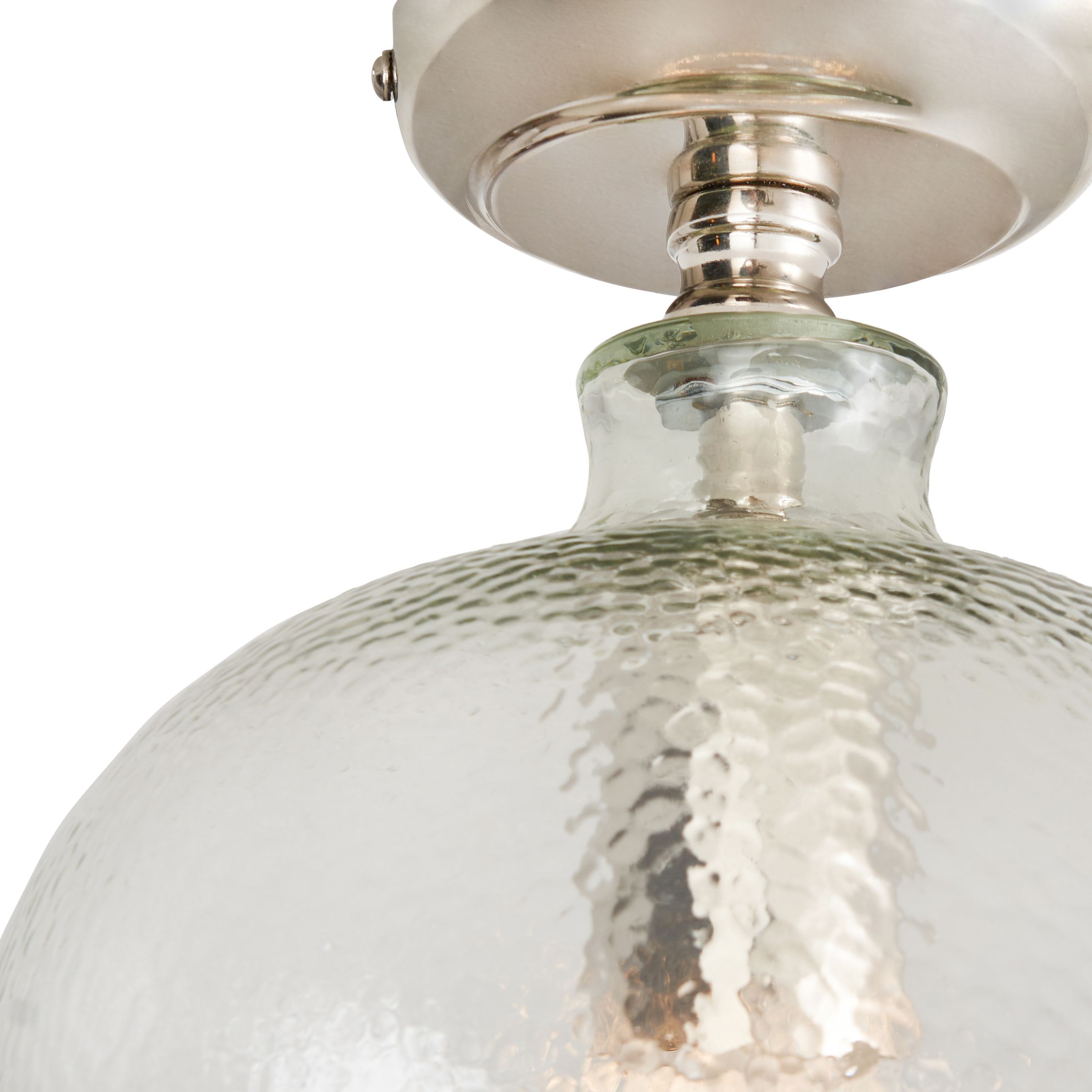 Letta Bobble Glass 1 Light Flush