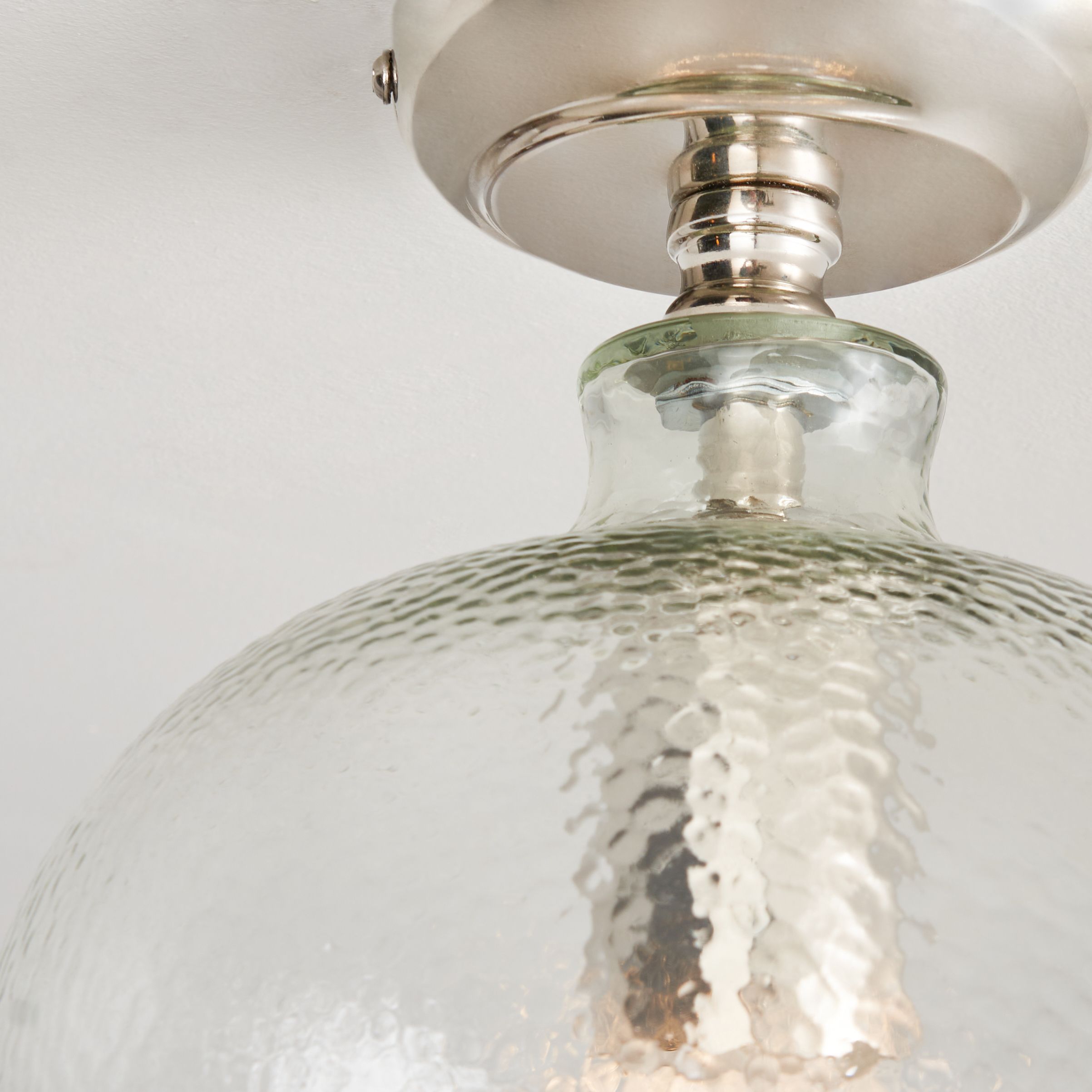 Letta Bobble Glass 1 Light Flush