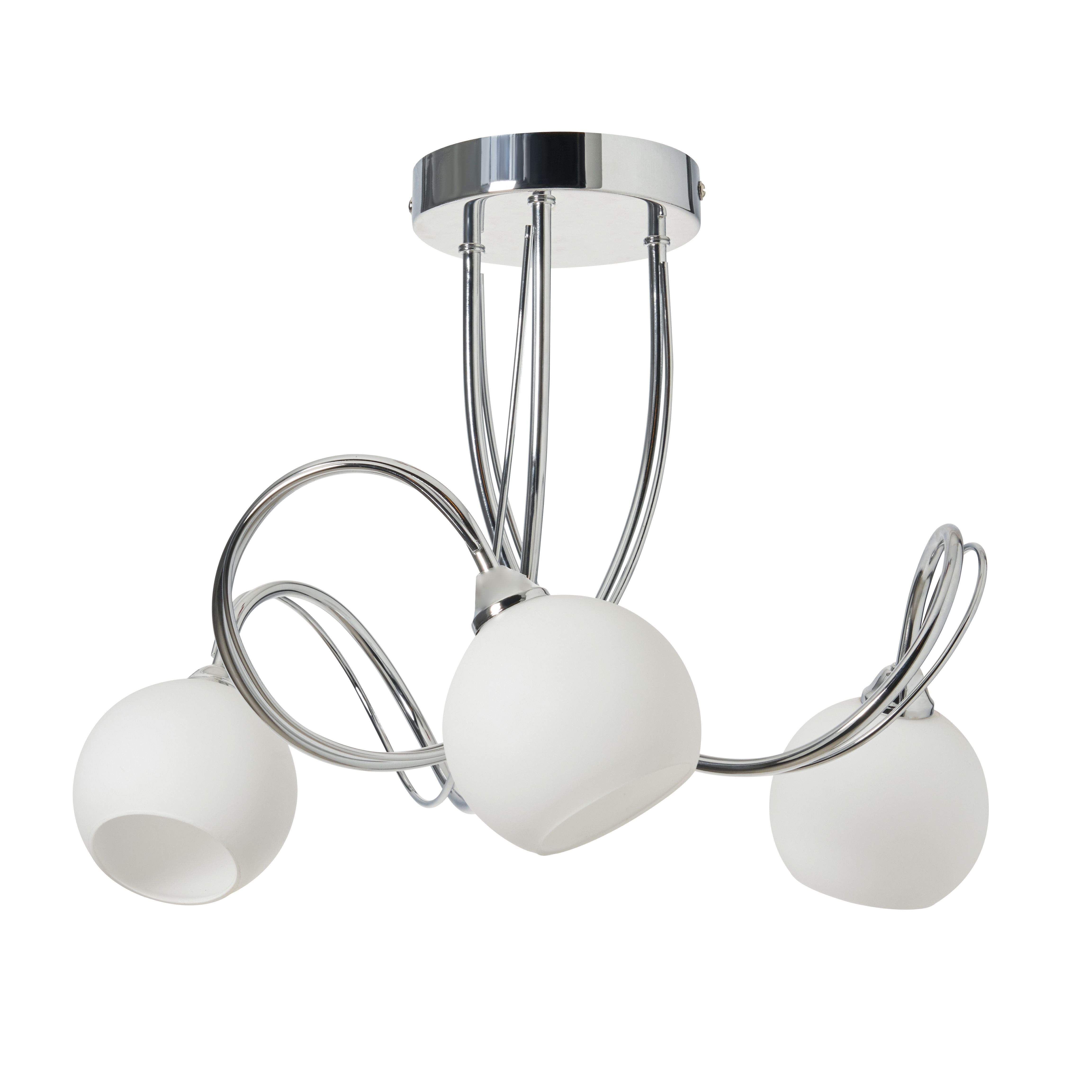 Calda 3 Light Flush - Chrome