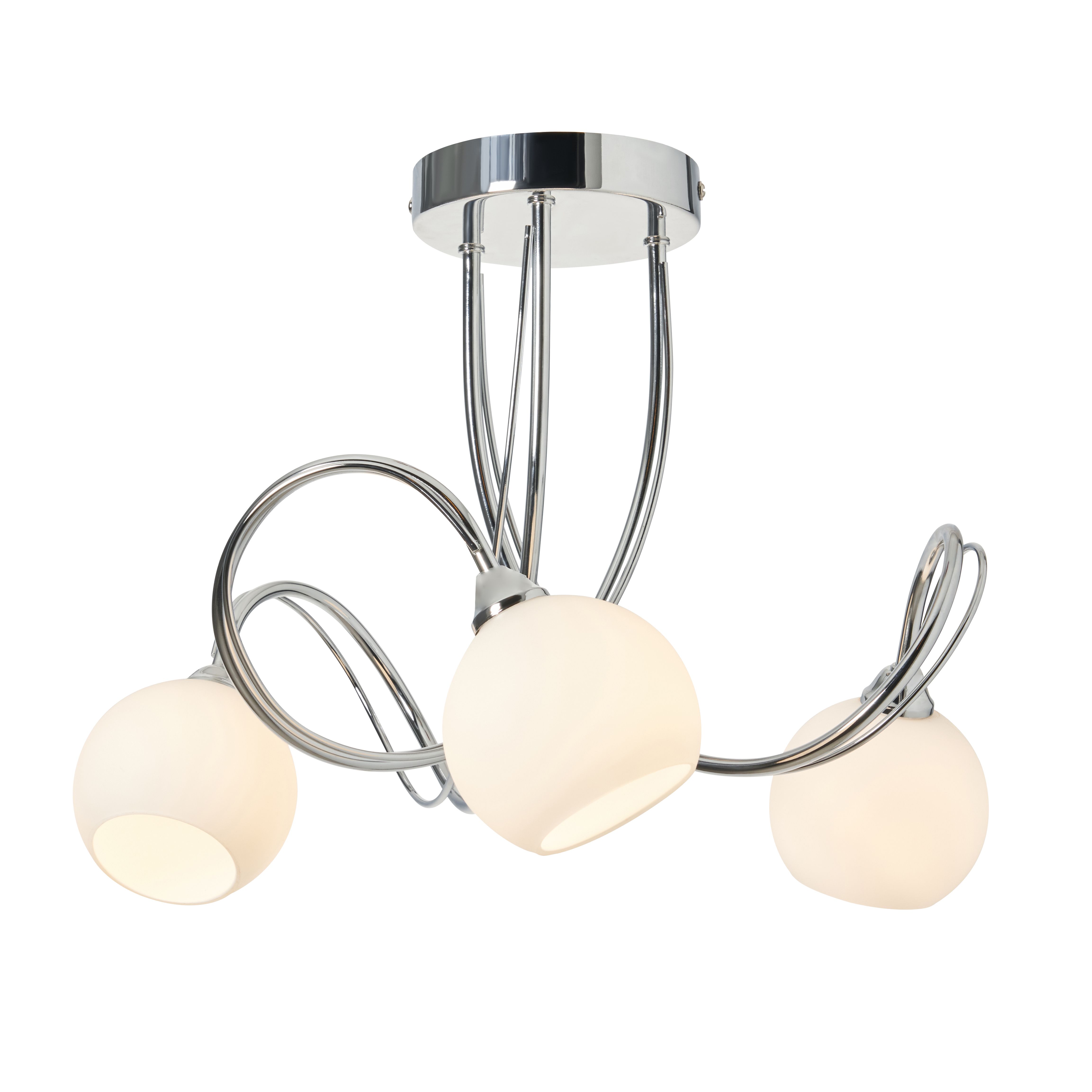Calda 3 Light Flush - Chrome
