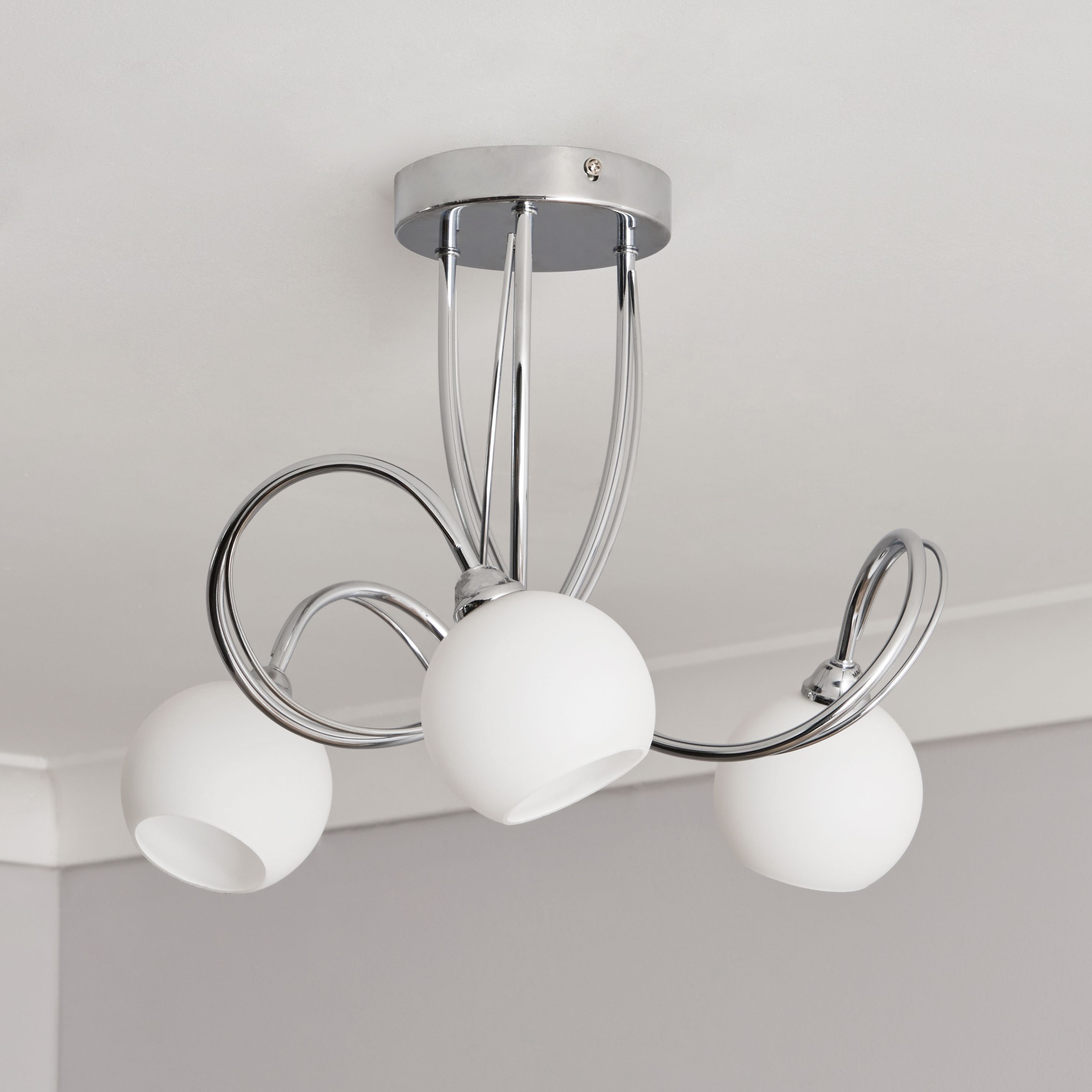 Calda 3 Light Flush - Chrome