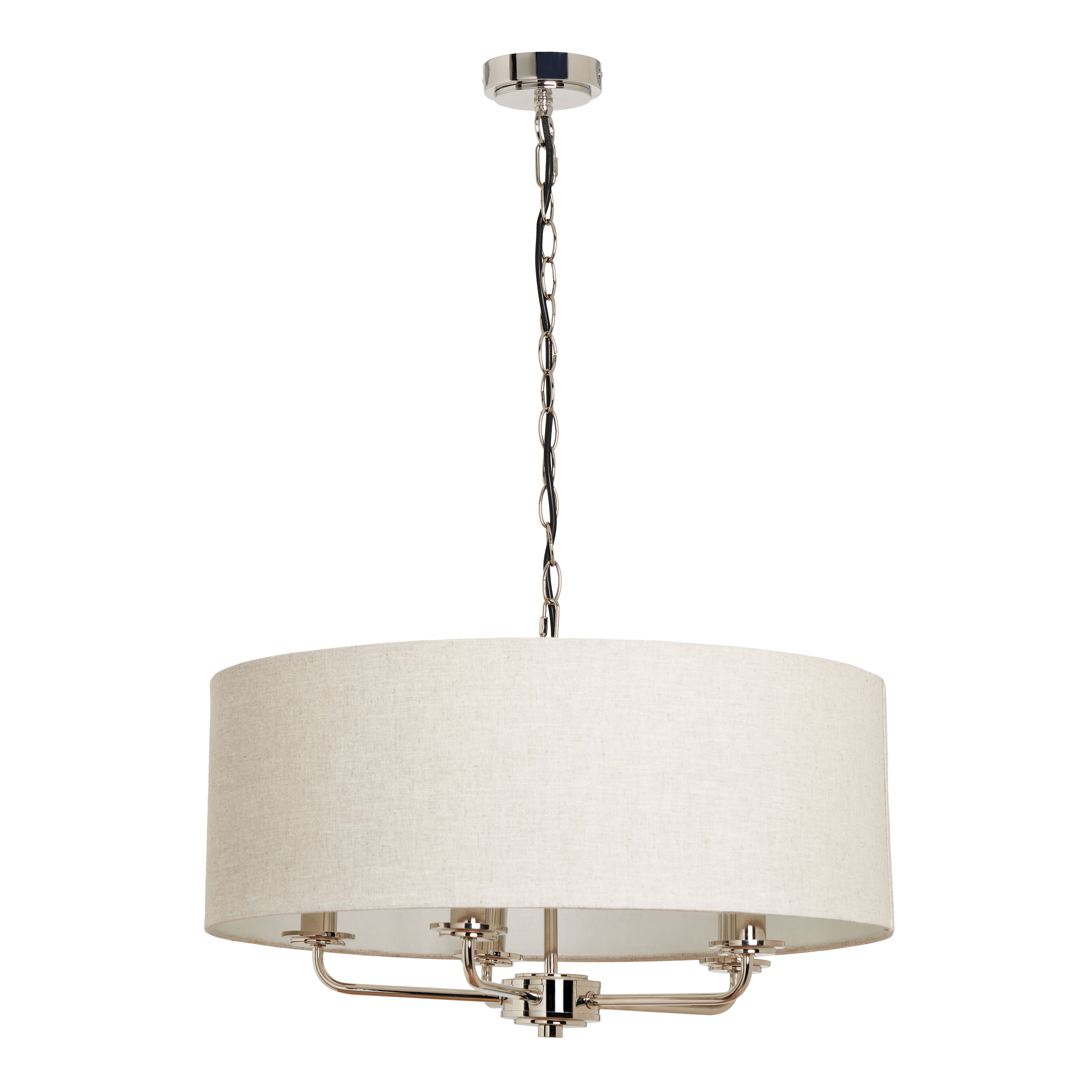 Caldon 5 Light Pendant - Polished/Nickel