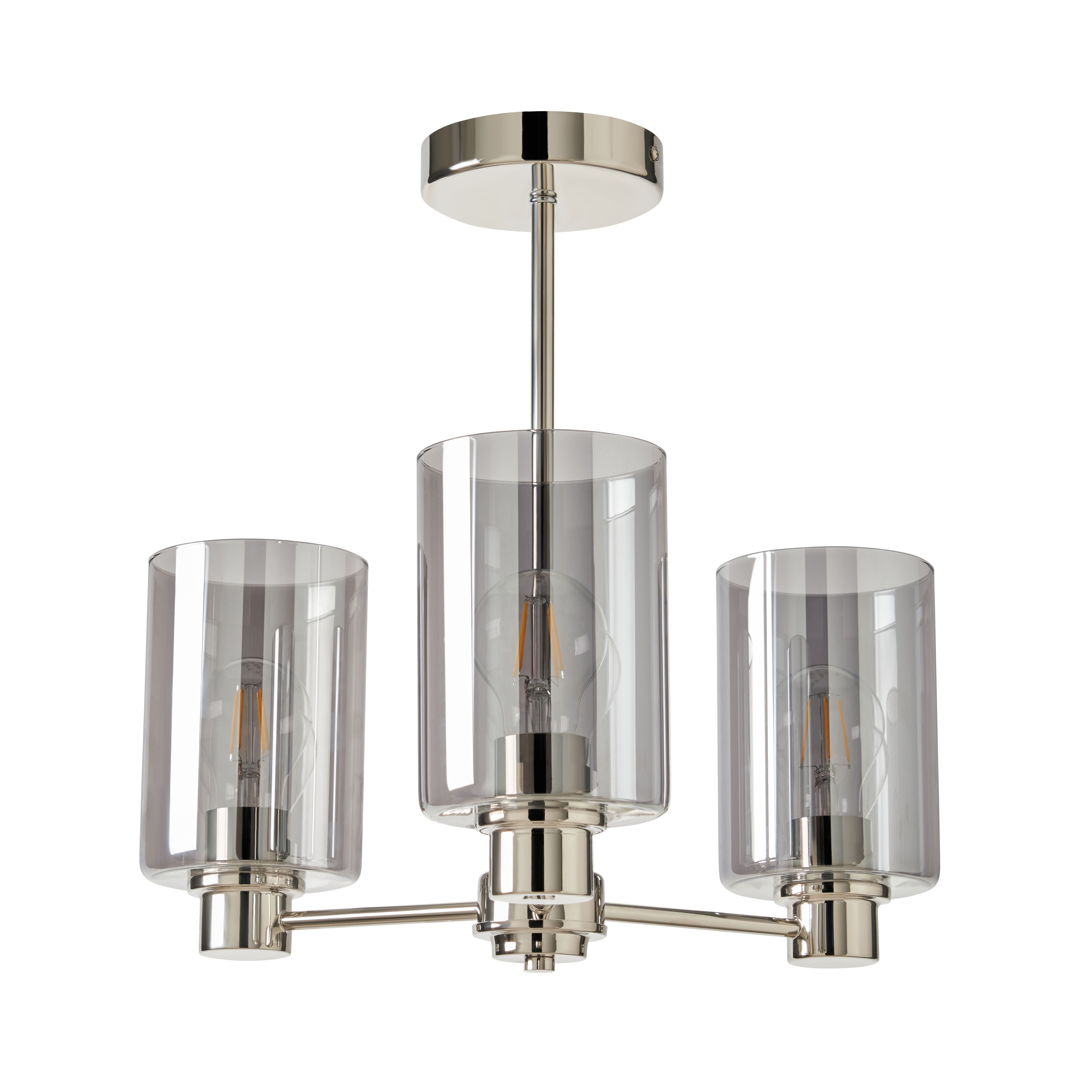 Terno 3 Light Pendant - Polished Nickel