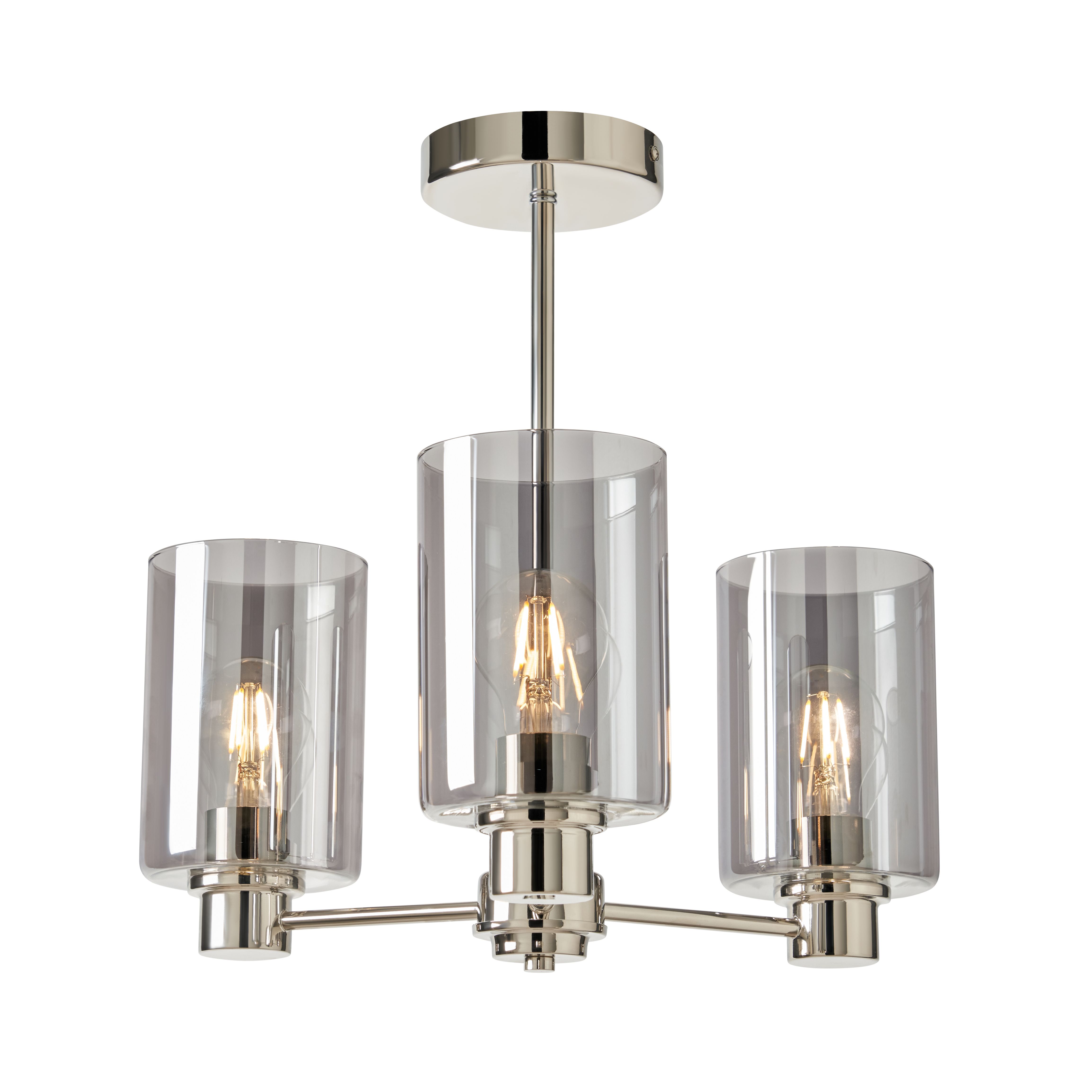 Terno 3 Light Pendant - Polished Nickel