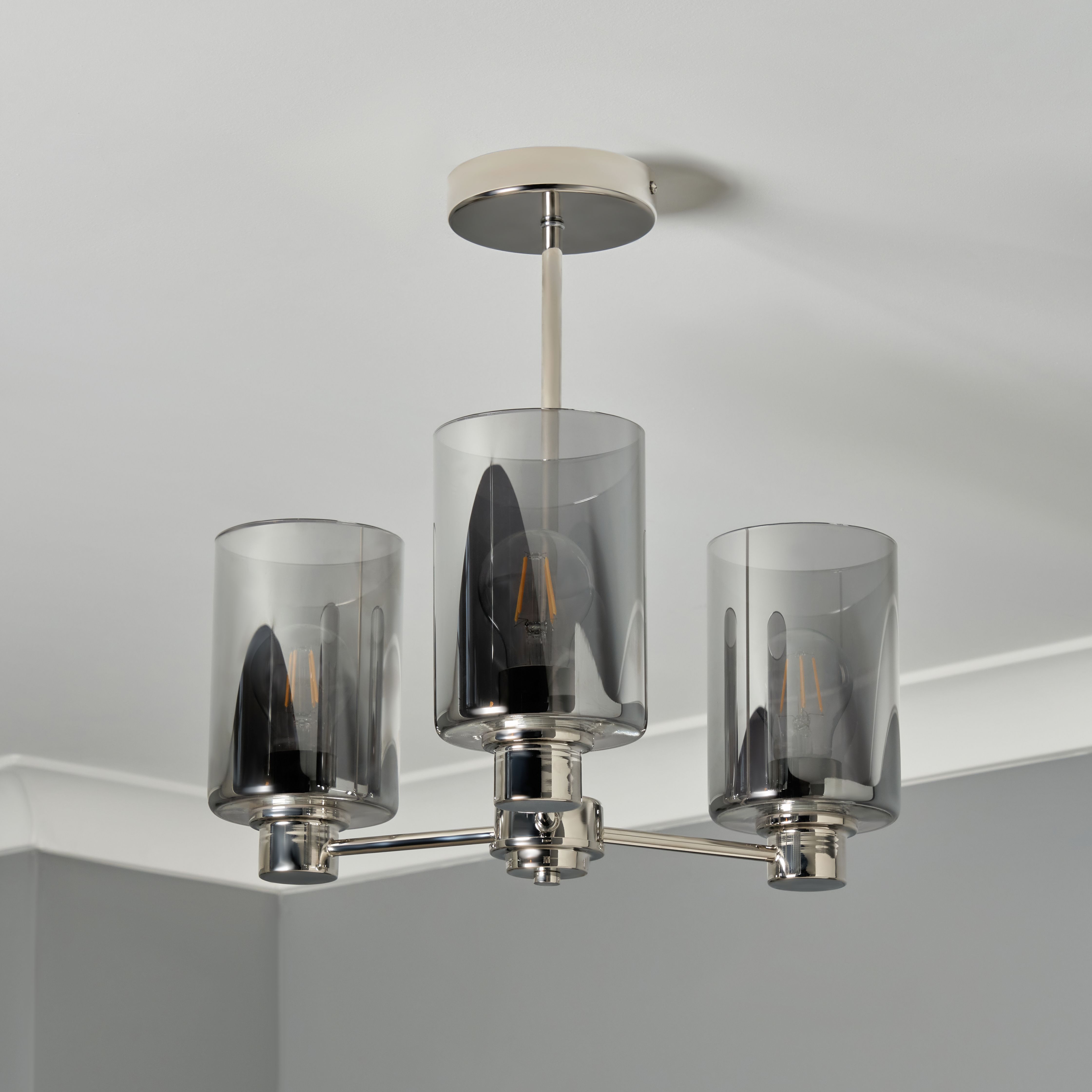 Terno 3 Light Pendant - Polished Nickel
