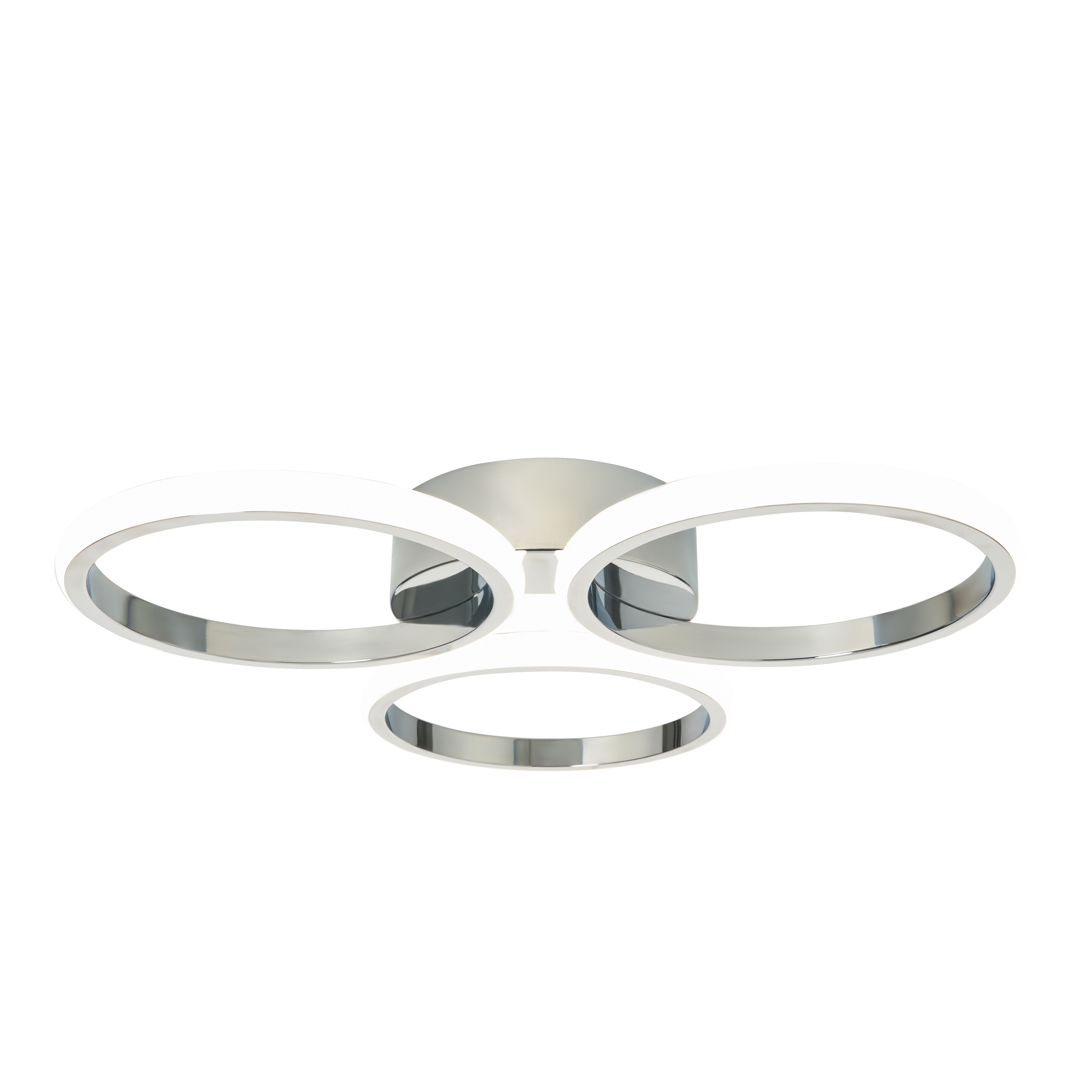 Garda 3 Ring LED Flush IP44 - Chrome