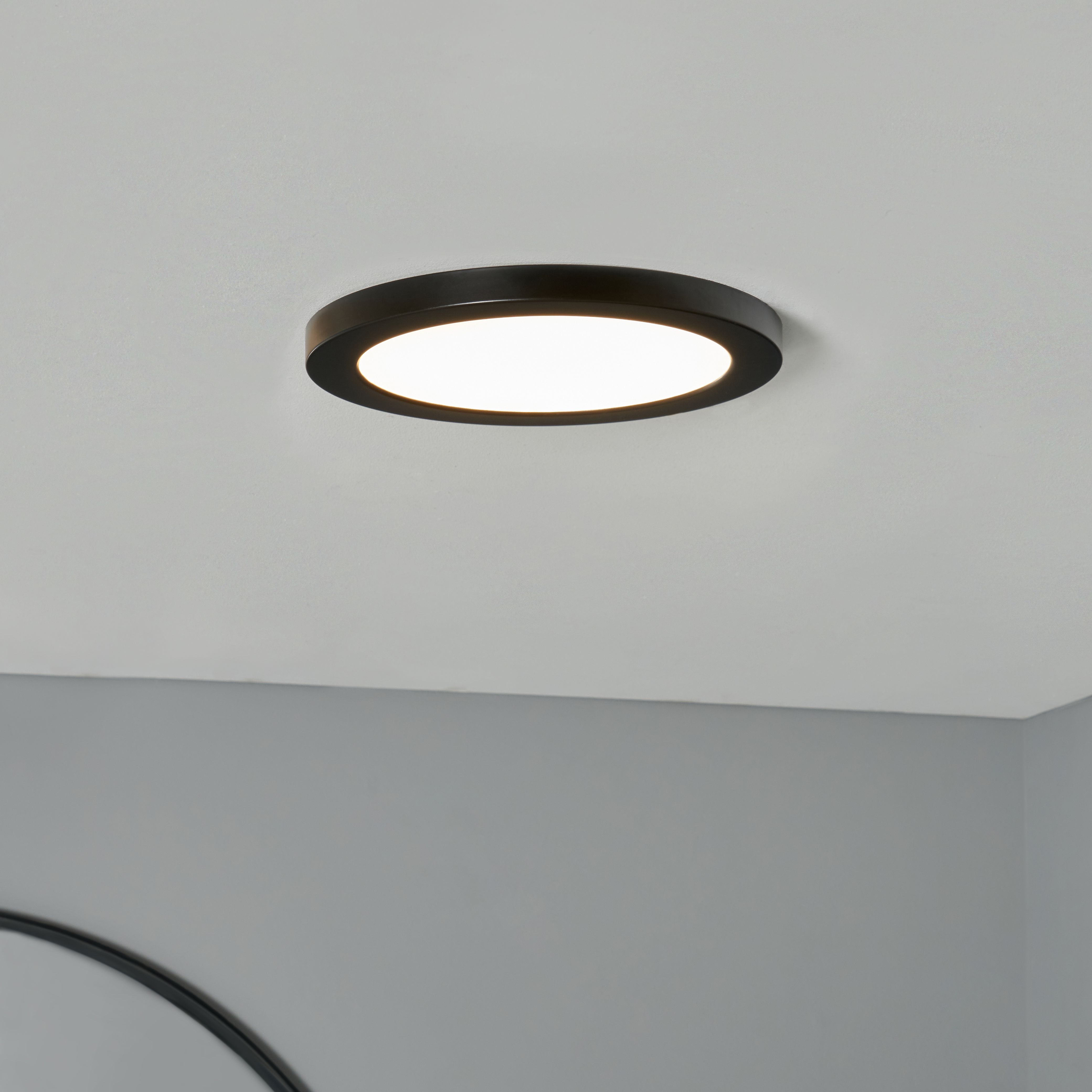 Tauri 18W Flush Unit - Satin Black/Chrome