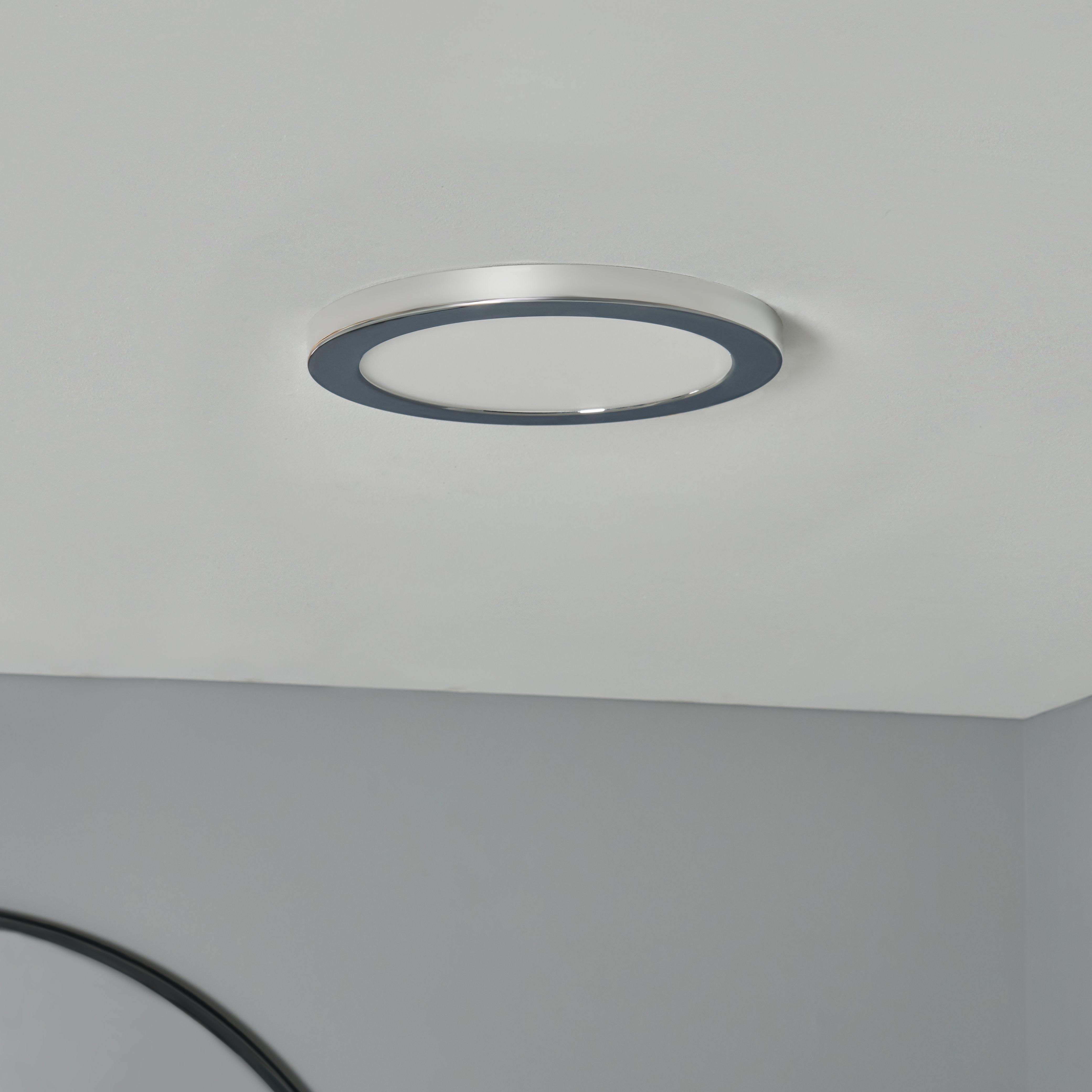Tauri 18W Flush Unit - Satin Black/Chrome
