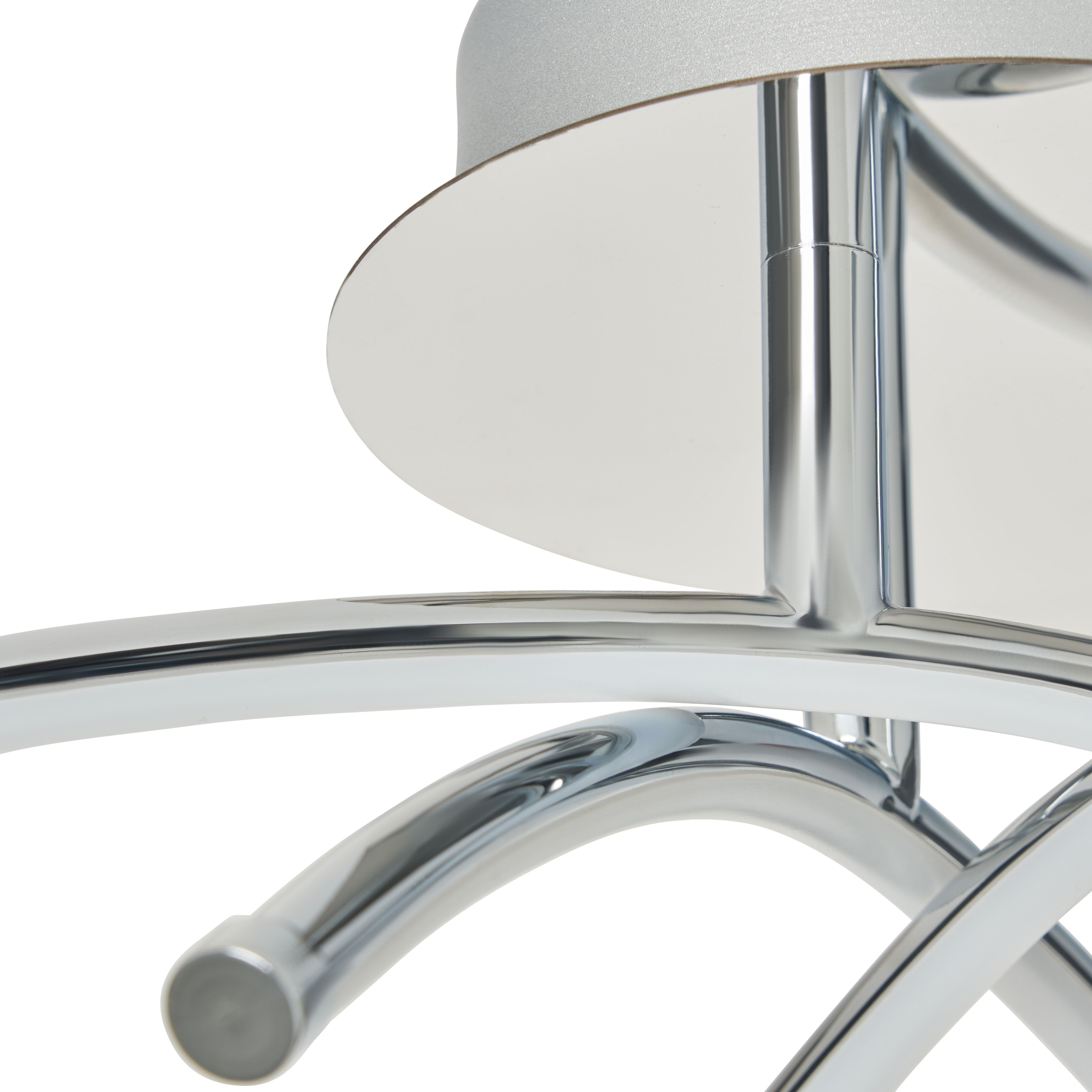 Iseo Cross-Over LED Ceiling IP44 - Chrome