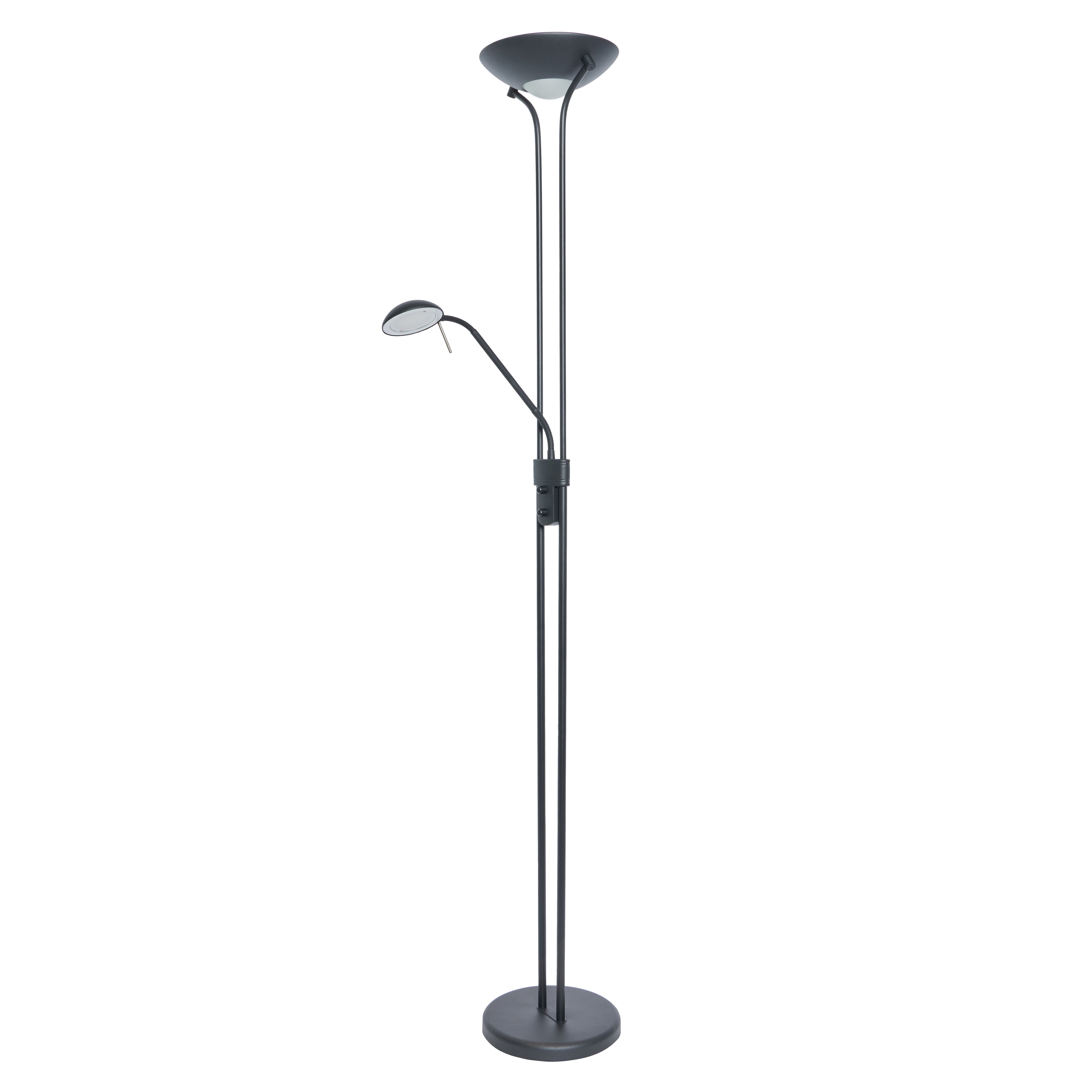 Bamu Mother and Child LED Floor Lamp - Black