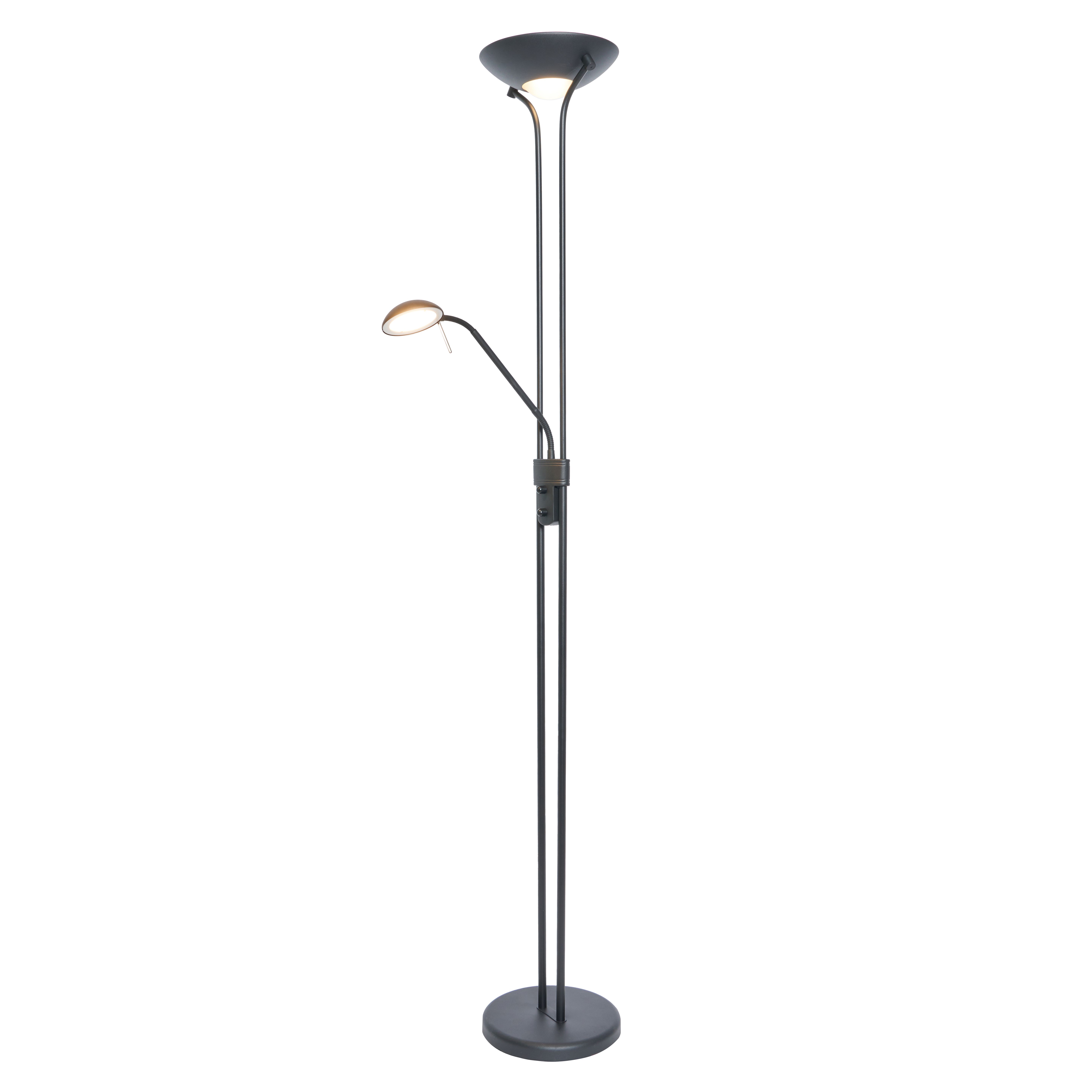 Bamu Mother and Child LED Floor Lamp - Black