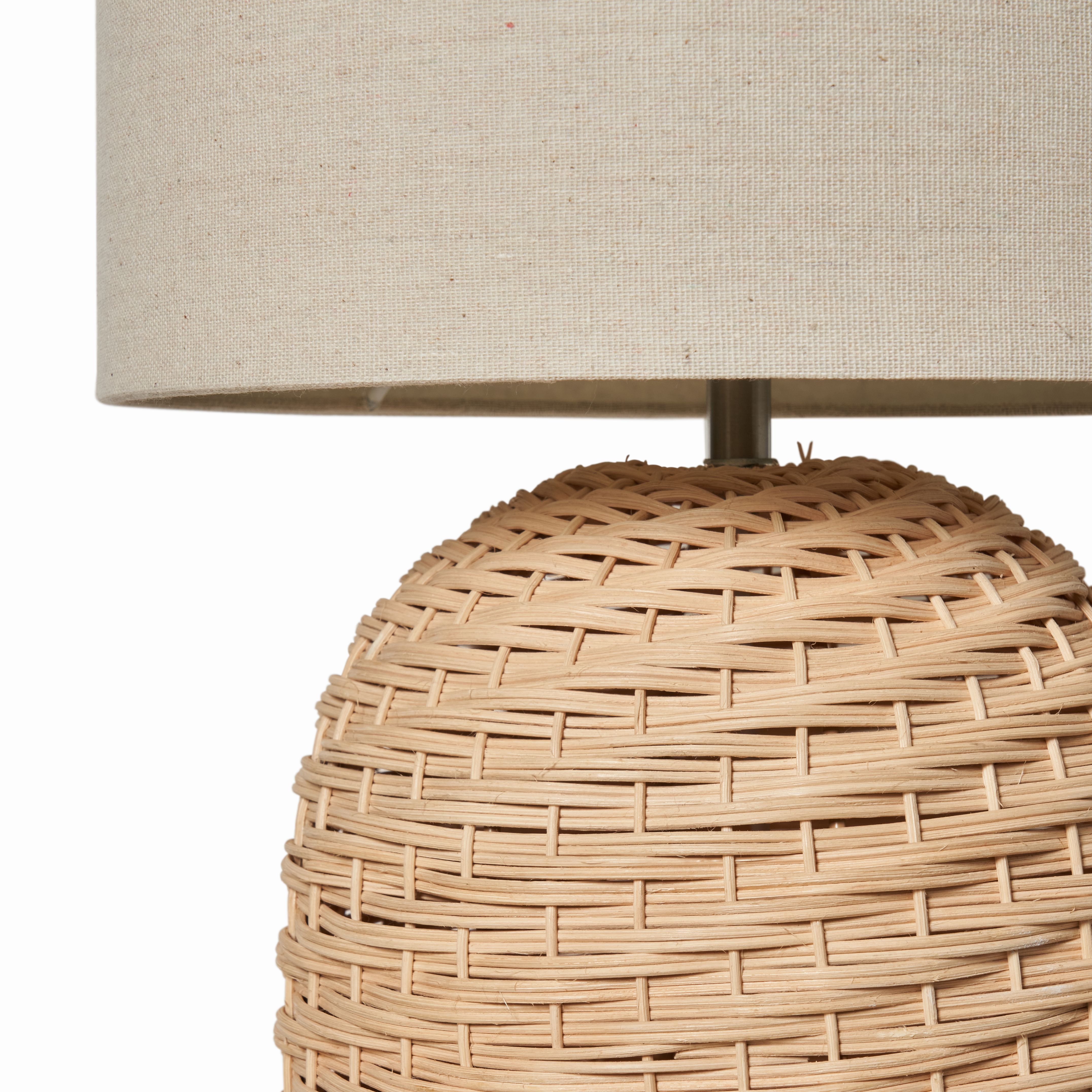 Rubia Rattan Floor Lamp