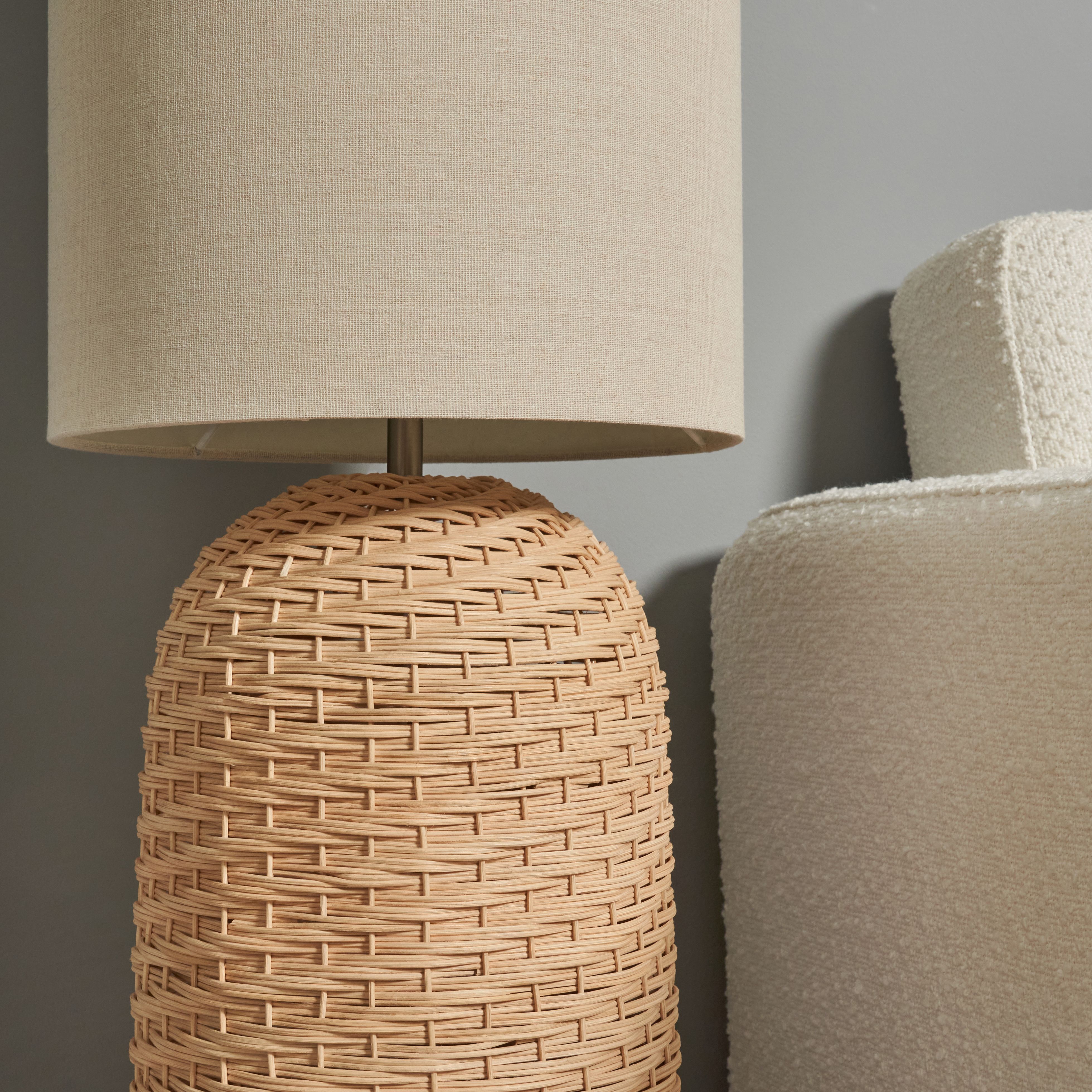 Rubia Rattan Floor Lamp