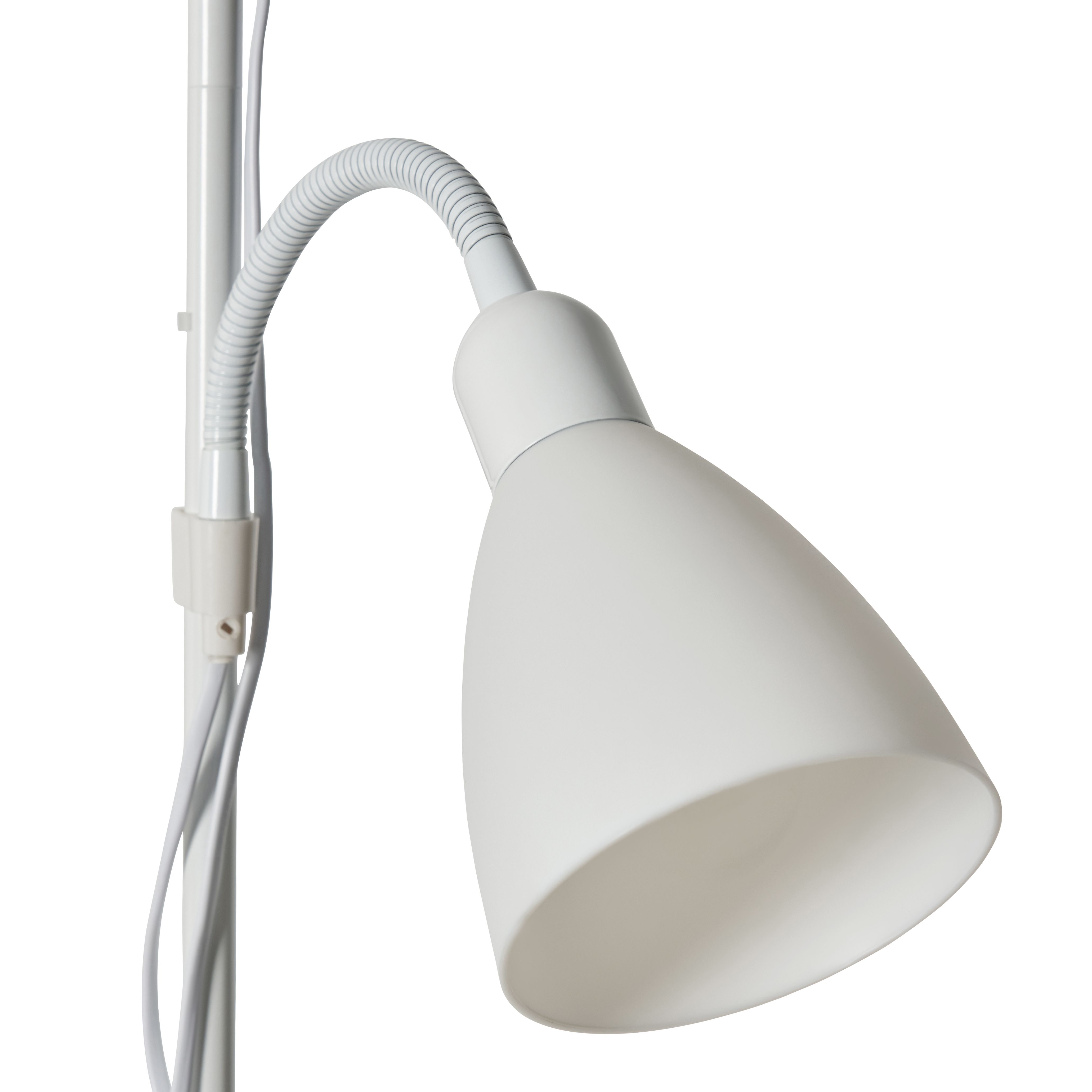 Maika Mother and Child Cone Shade Floor Lamp - White