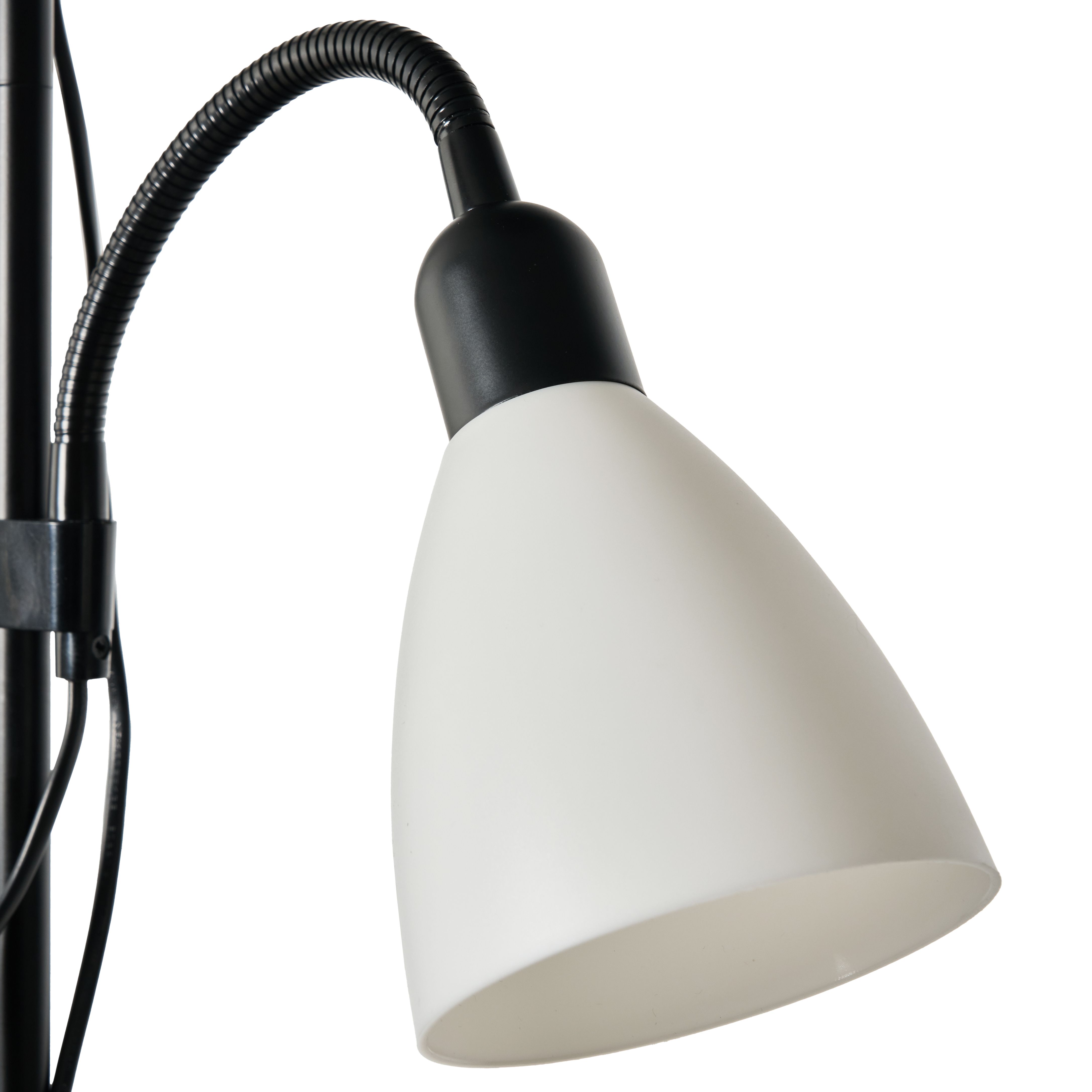 Maika Mother and Child Cone Shade Floor Lamp - Black