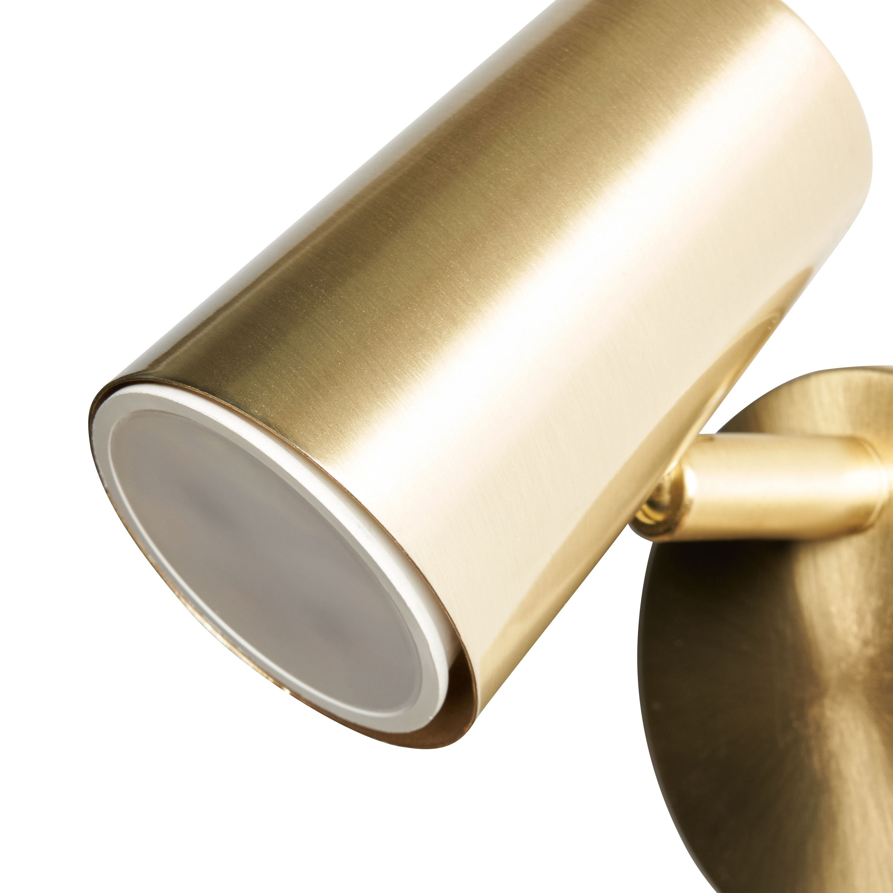 Harvey Single Adjustable Spotlight - Satin Brass