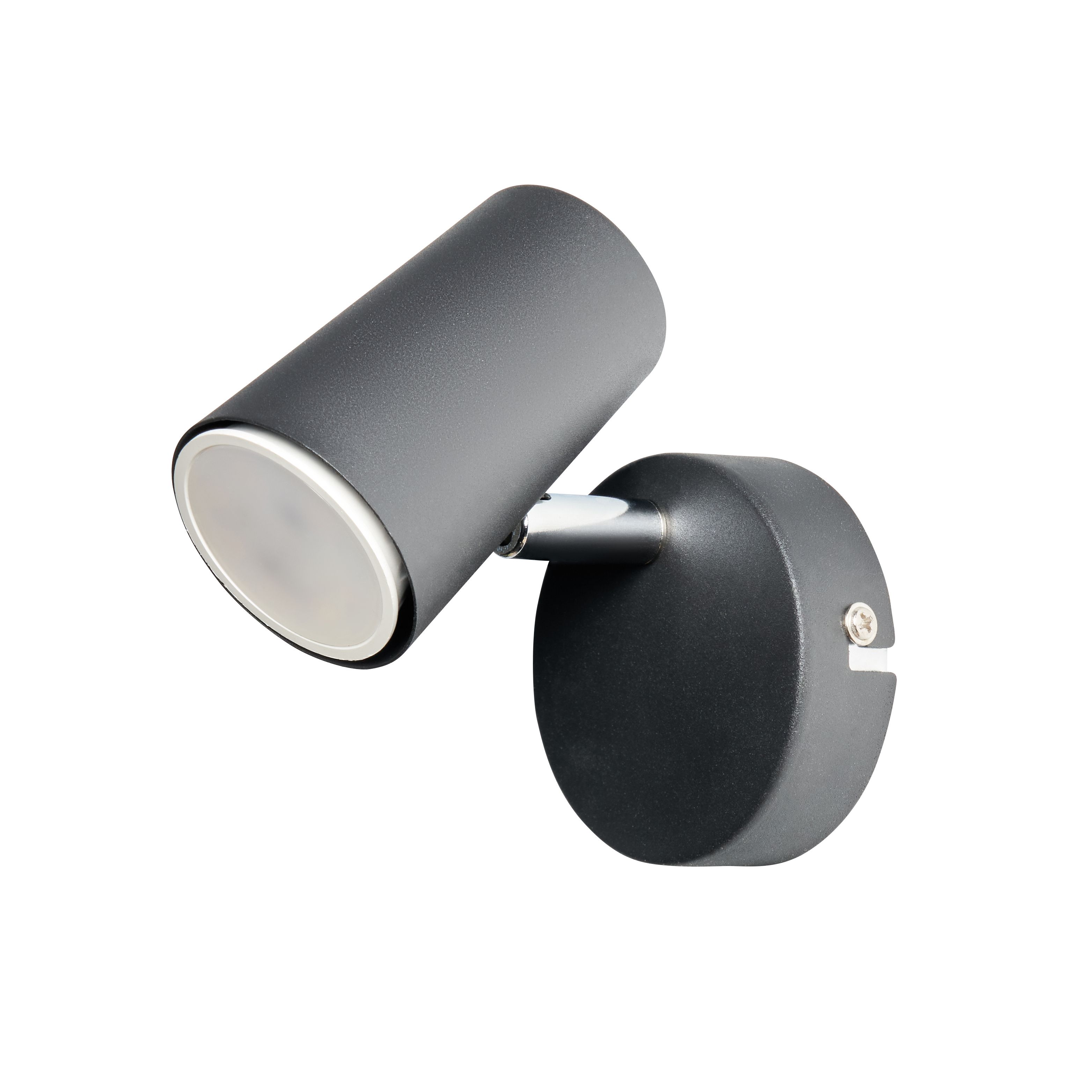 Harvey Single Adjustable Spotlight - Black