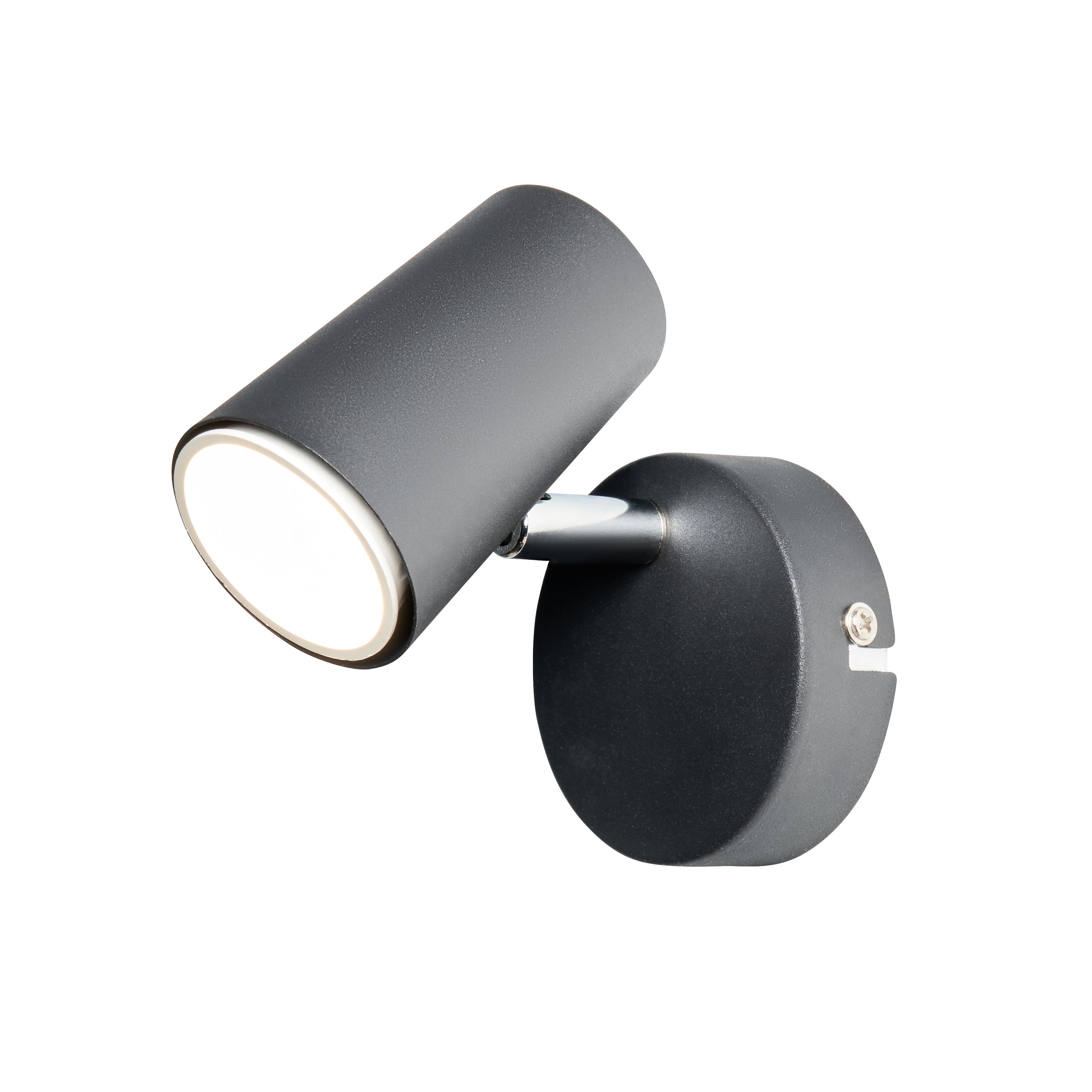 Harvey Single Adjustable Spotlight - Black