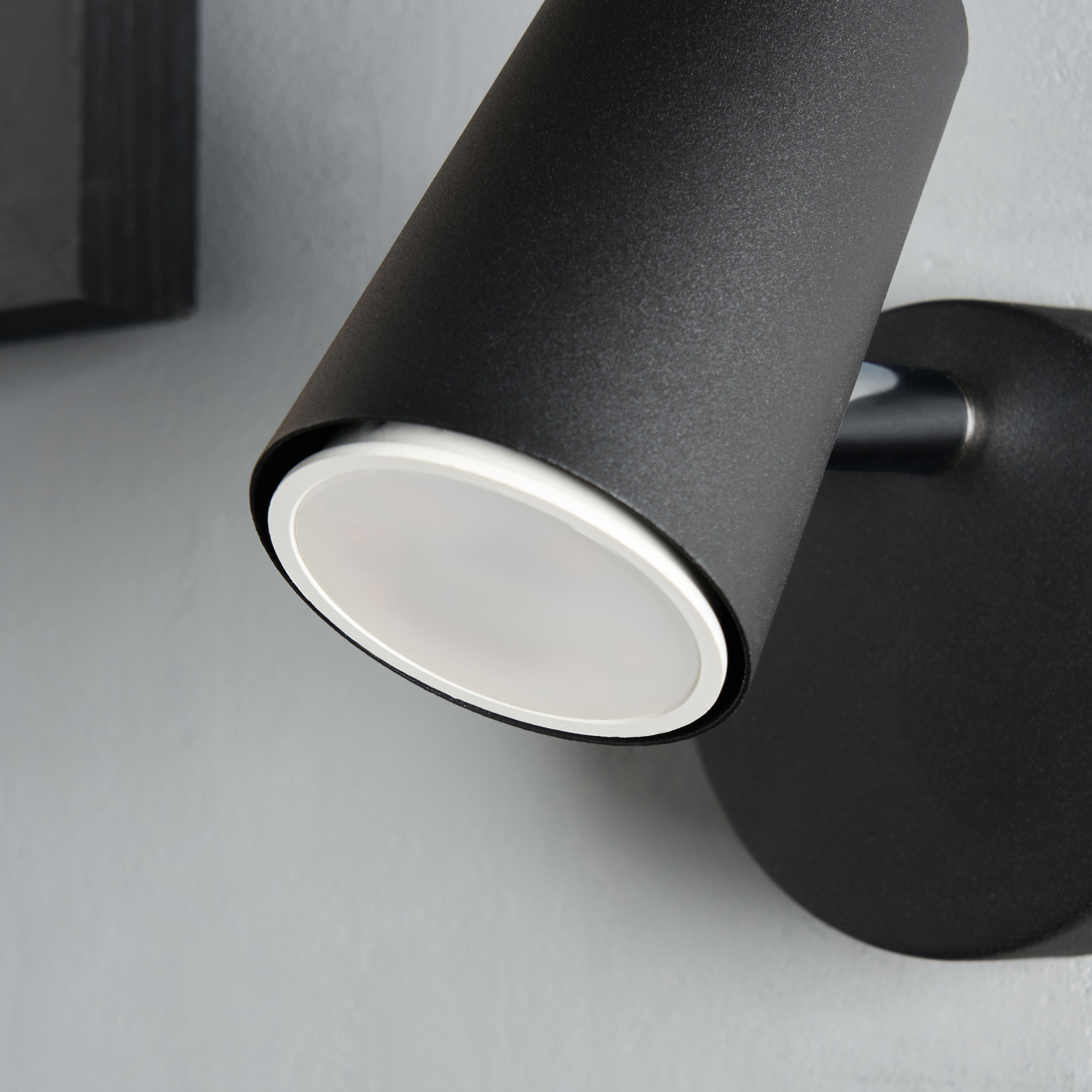 Harvey Single Adjustable Spotlight - Black