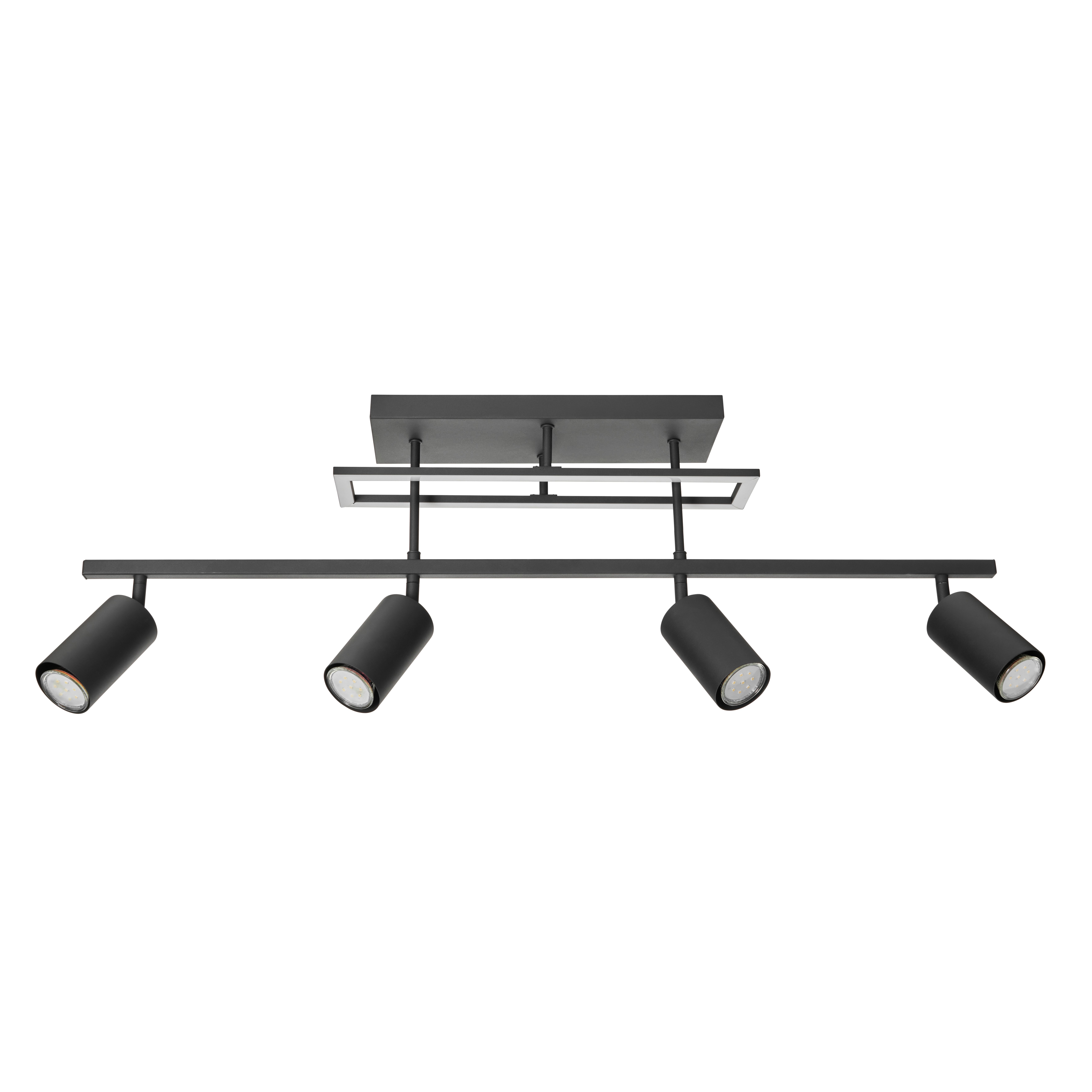 Odeo 4 Light Bar Adjustable Spotlight - Black