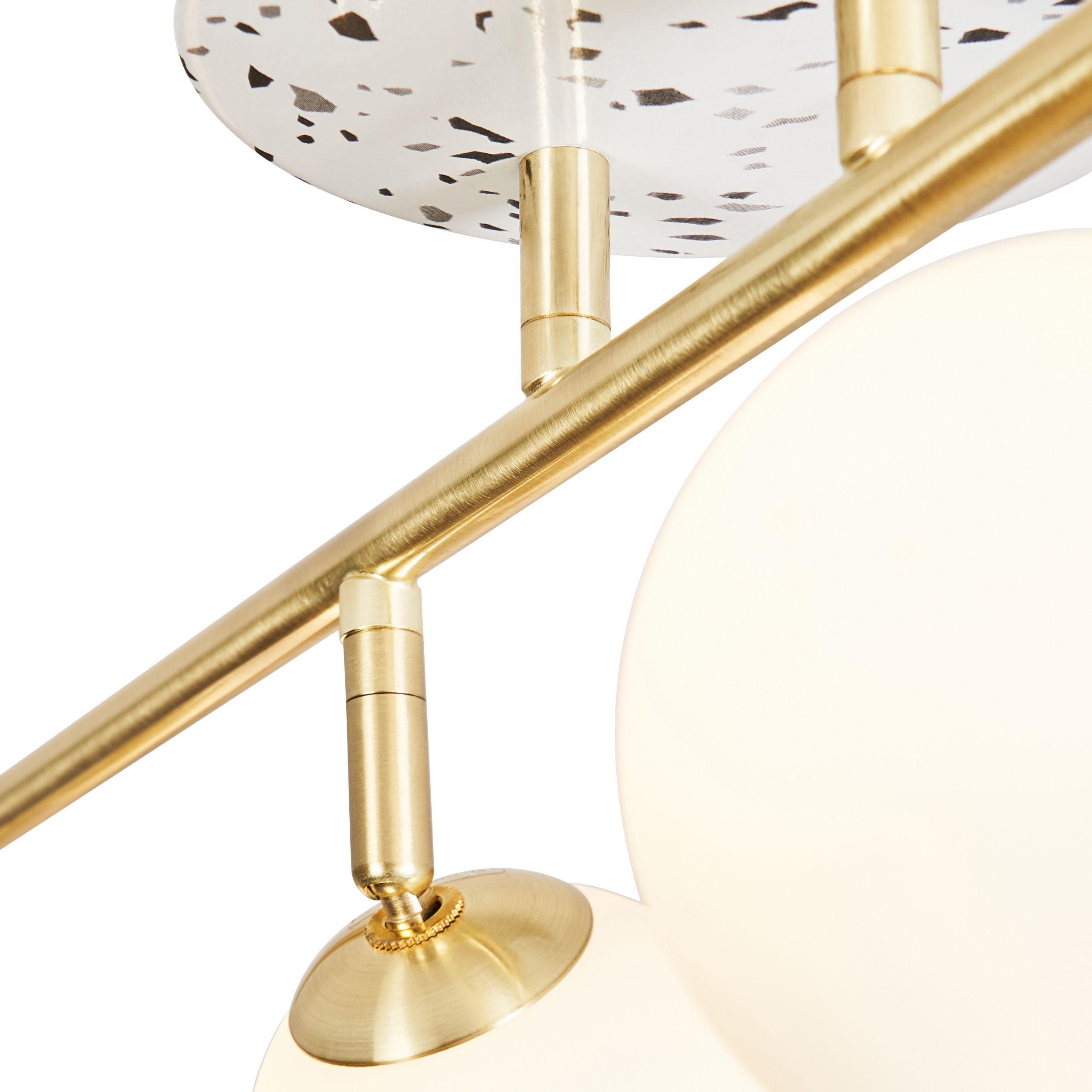 Toll 4 Ball Adjustable Spotlight Bar - Satin Brass