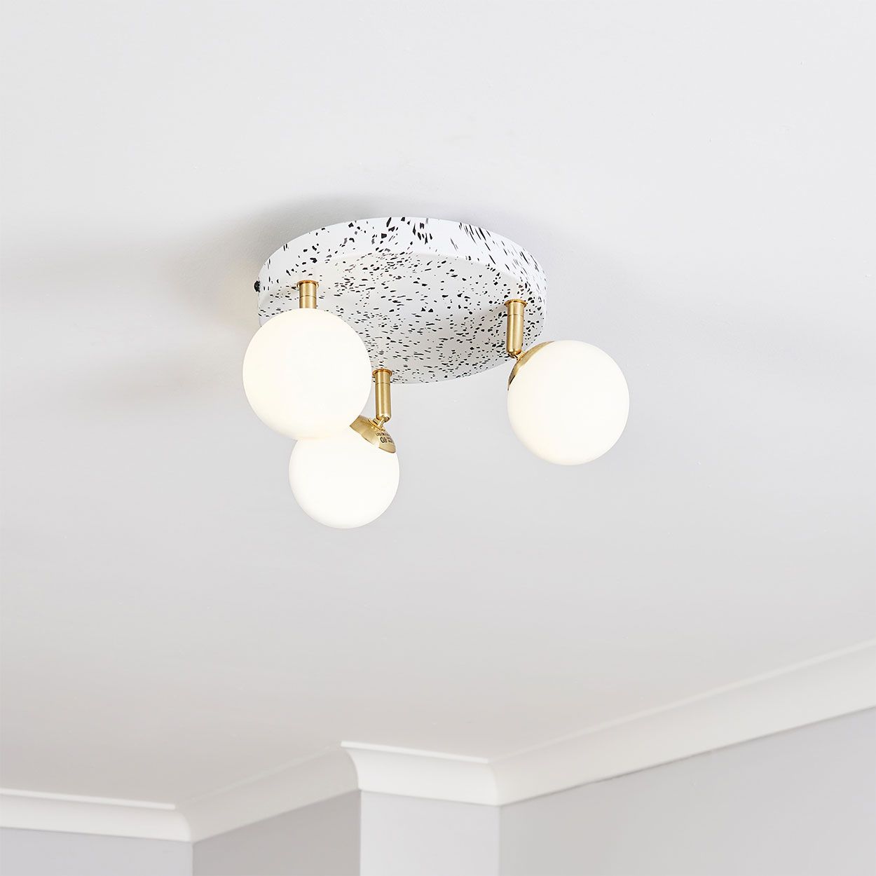 Toll 3 Ball Adjustable Spotlight Plate - Satin Brass