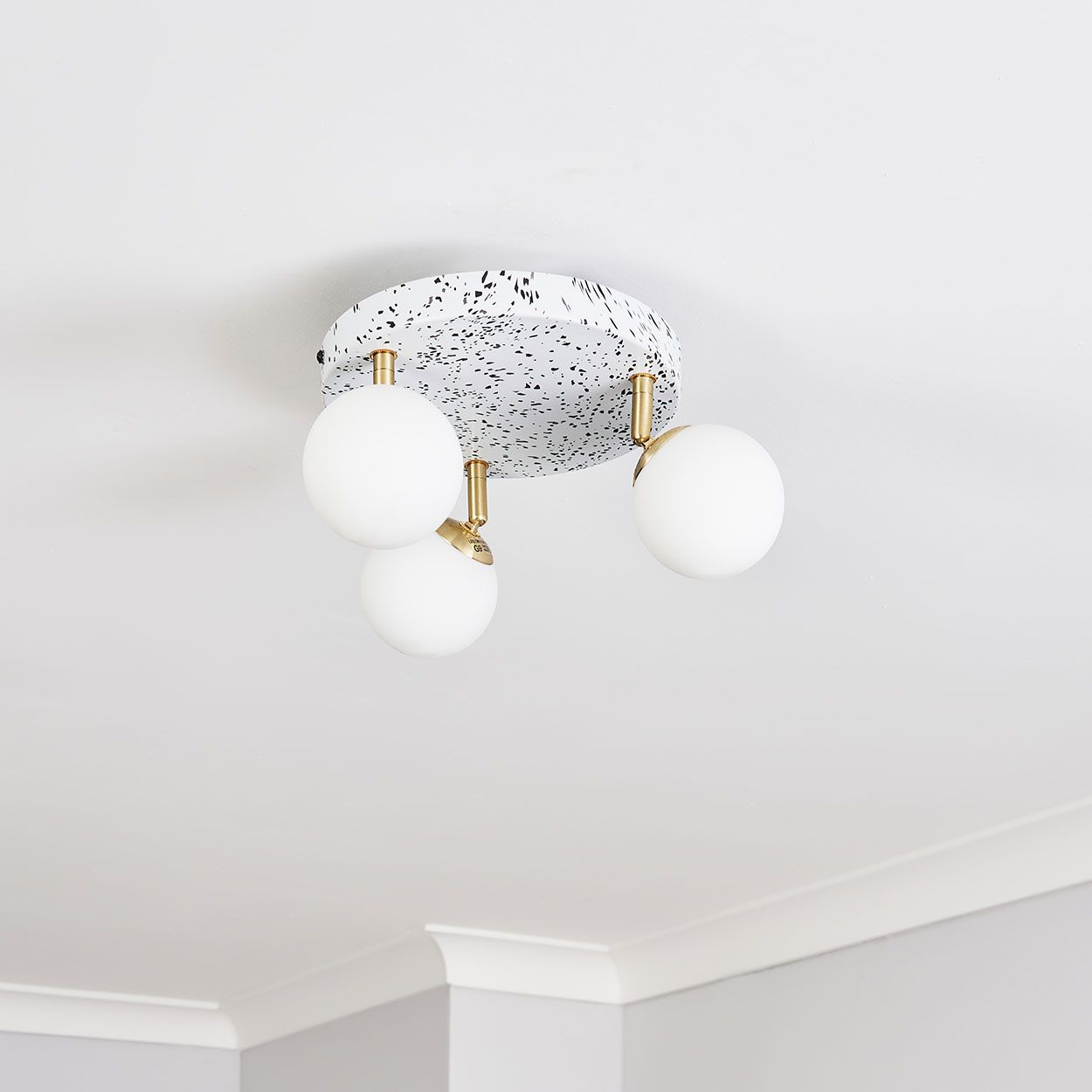 Toll 3 Ball Adjustable Spotlight Plate - Satin Brass