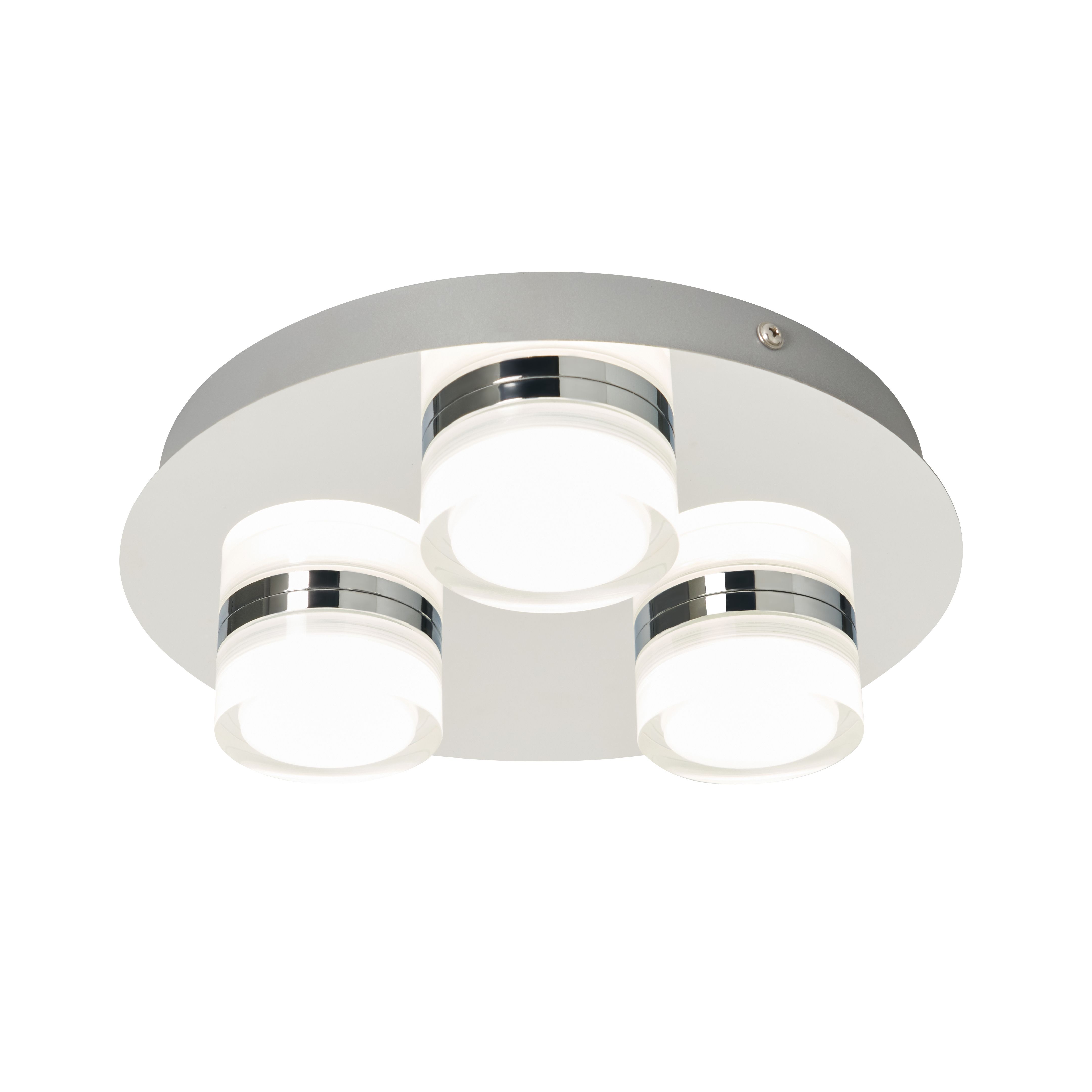 Sena 3 Plate LED Flush - Chrome
