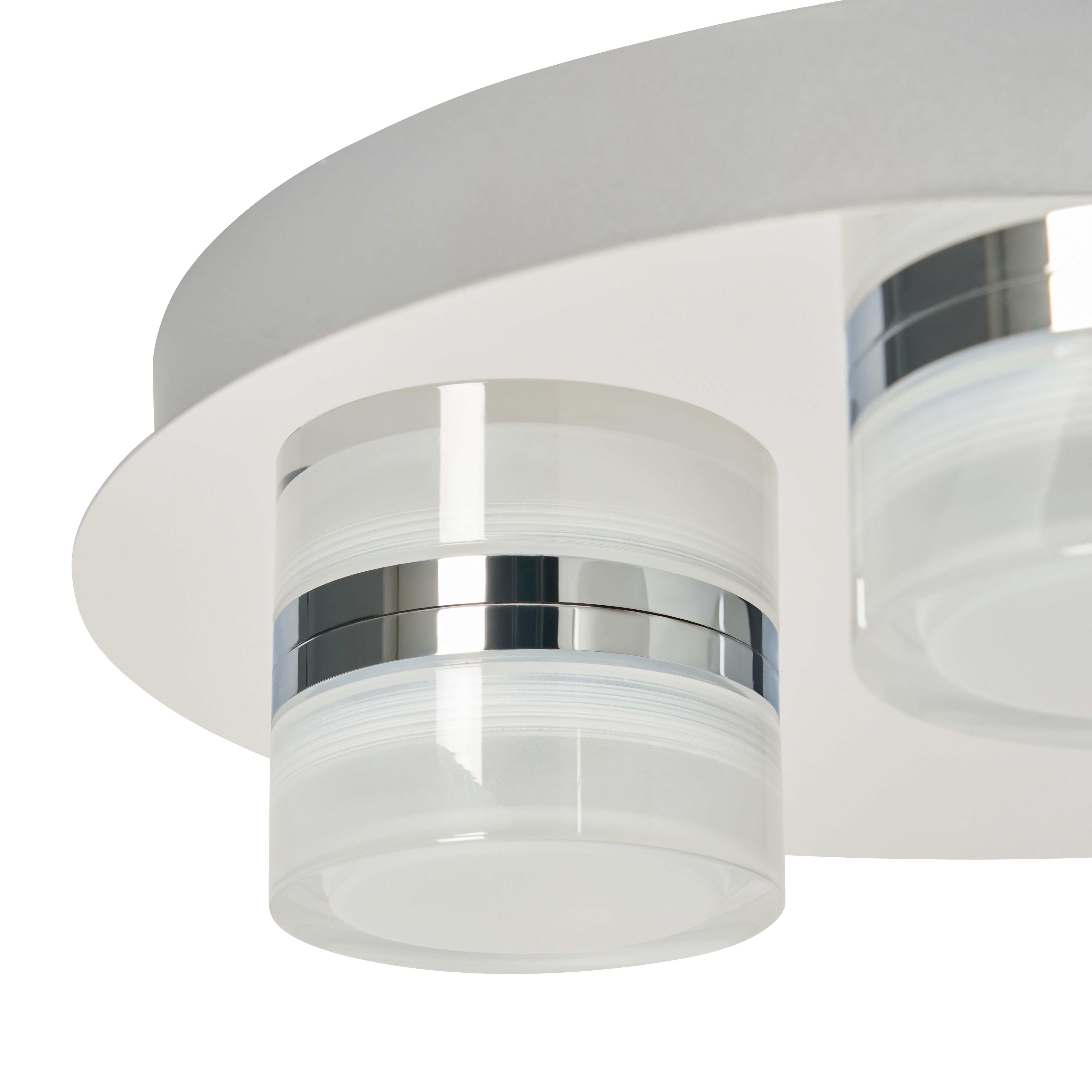 Sena 3 Plate LED Flush - Chrome