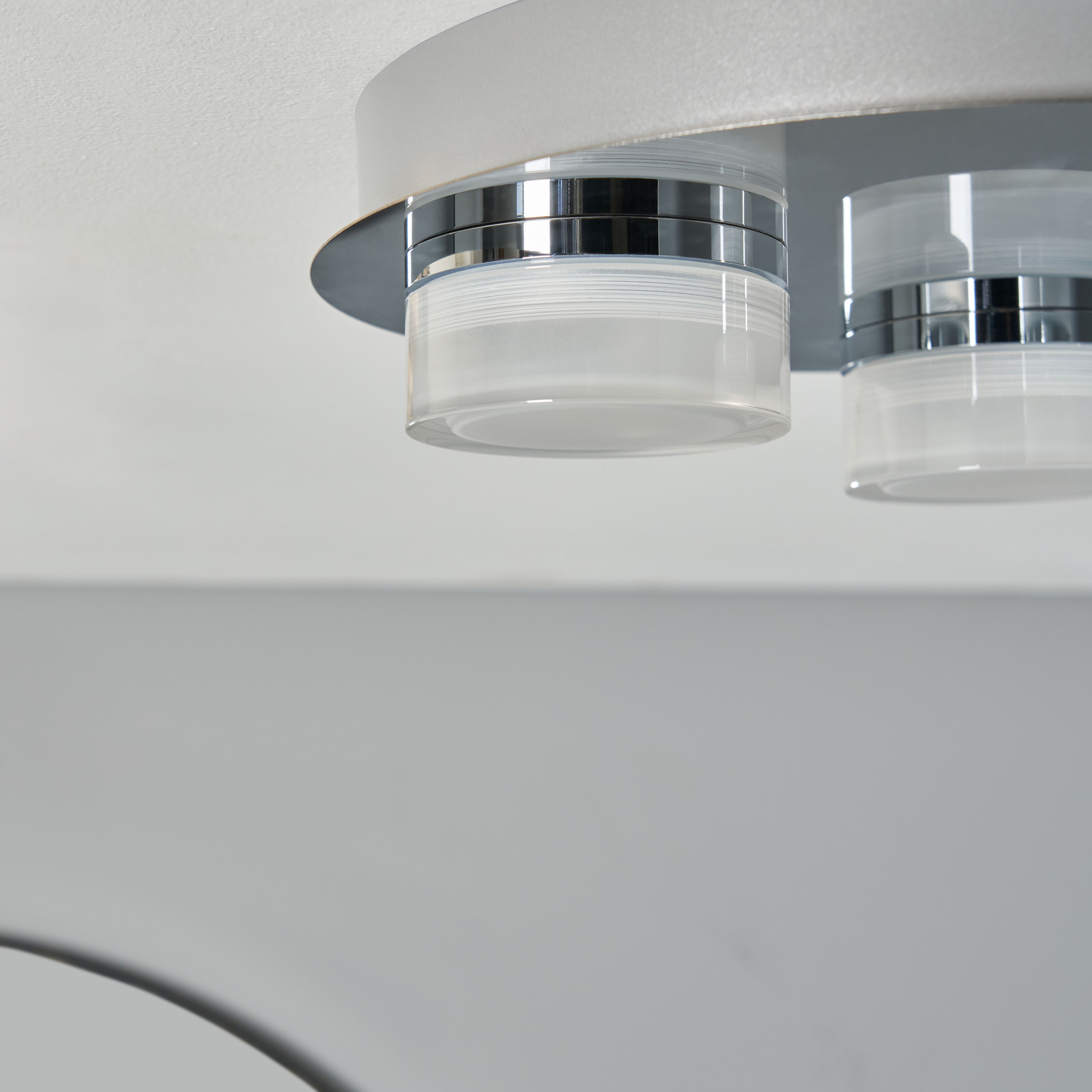 Sena 3 Plate LED Flush - Chrome