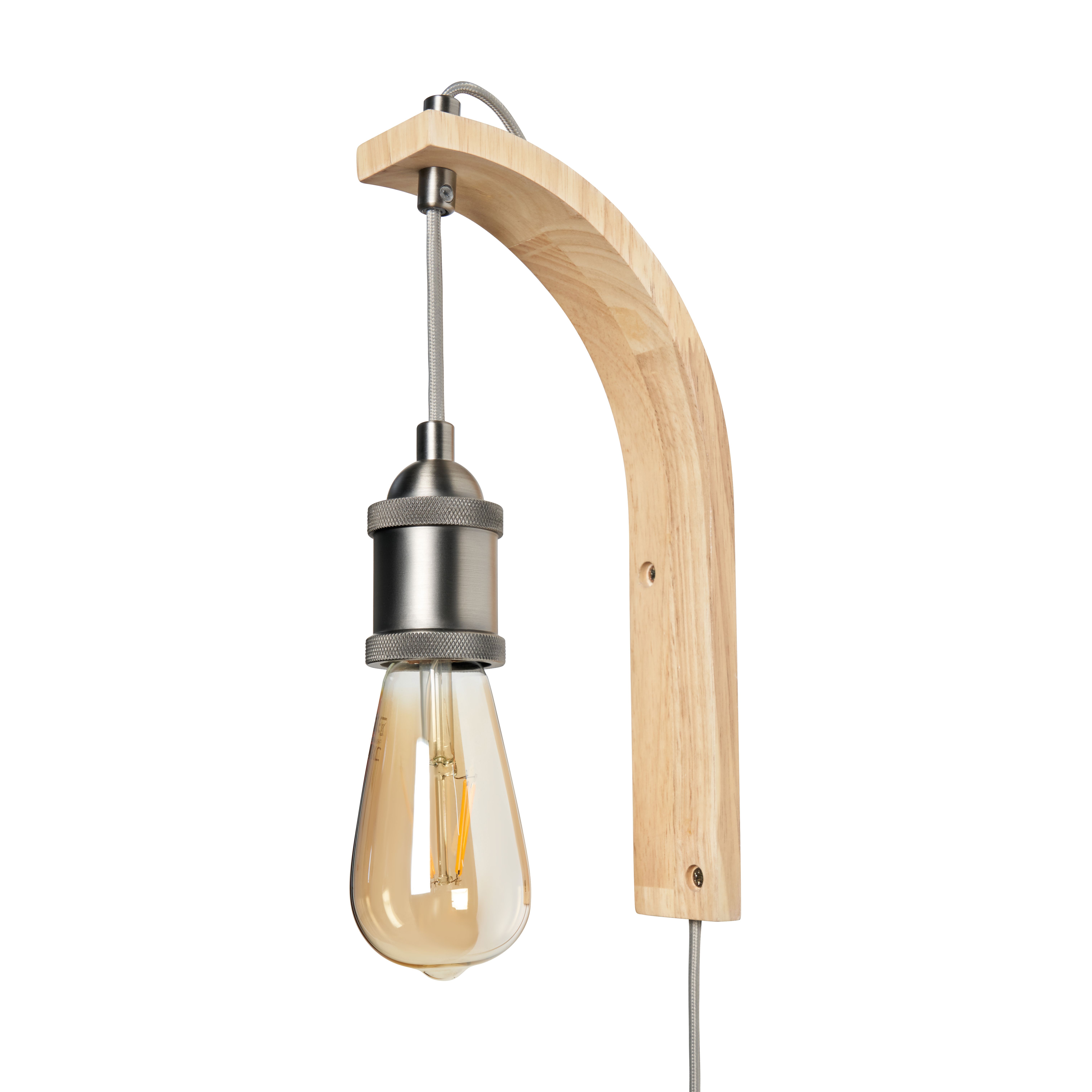 Mahn Wooden Bracket Wall Light