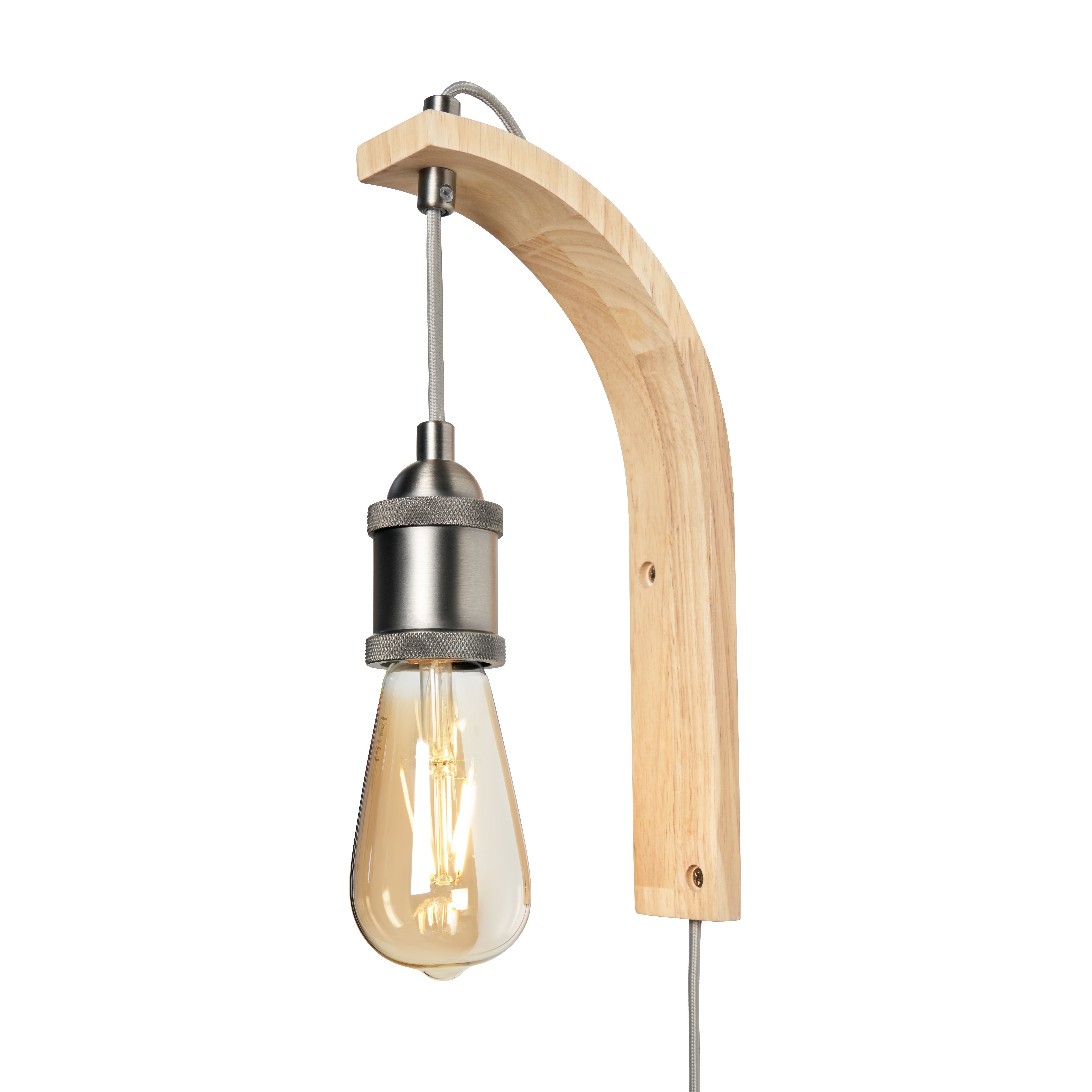Mahn Wooden Bracket Wall Light