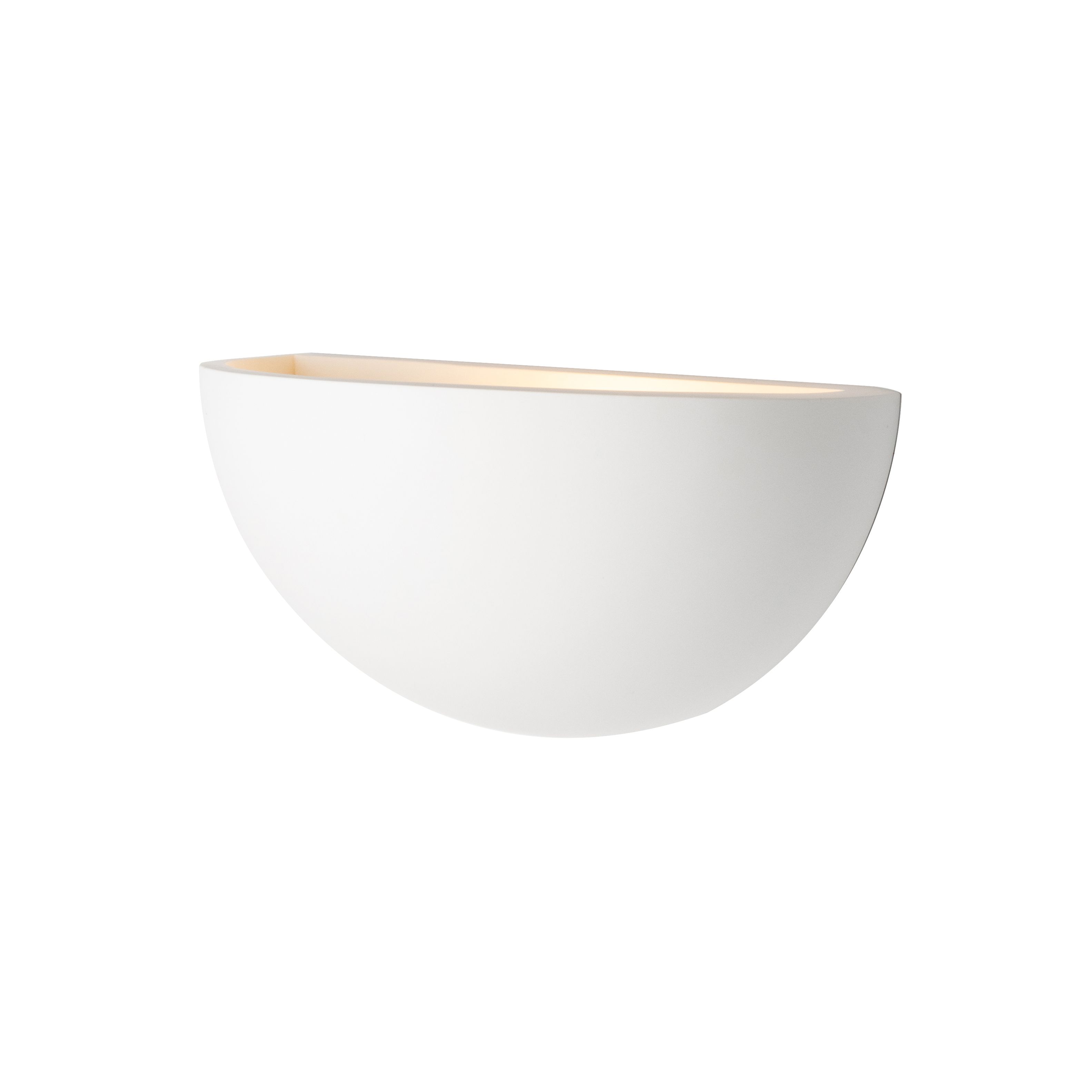 Ratera Half-Round Plaster Wall Light